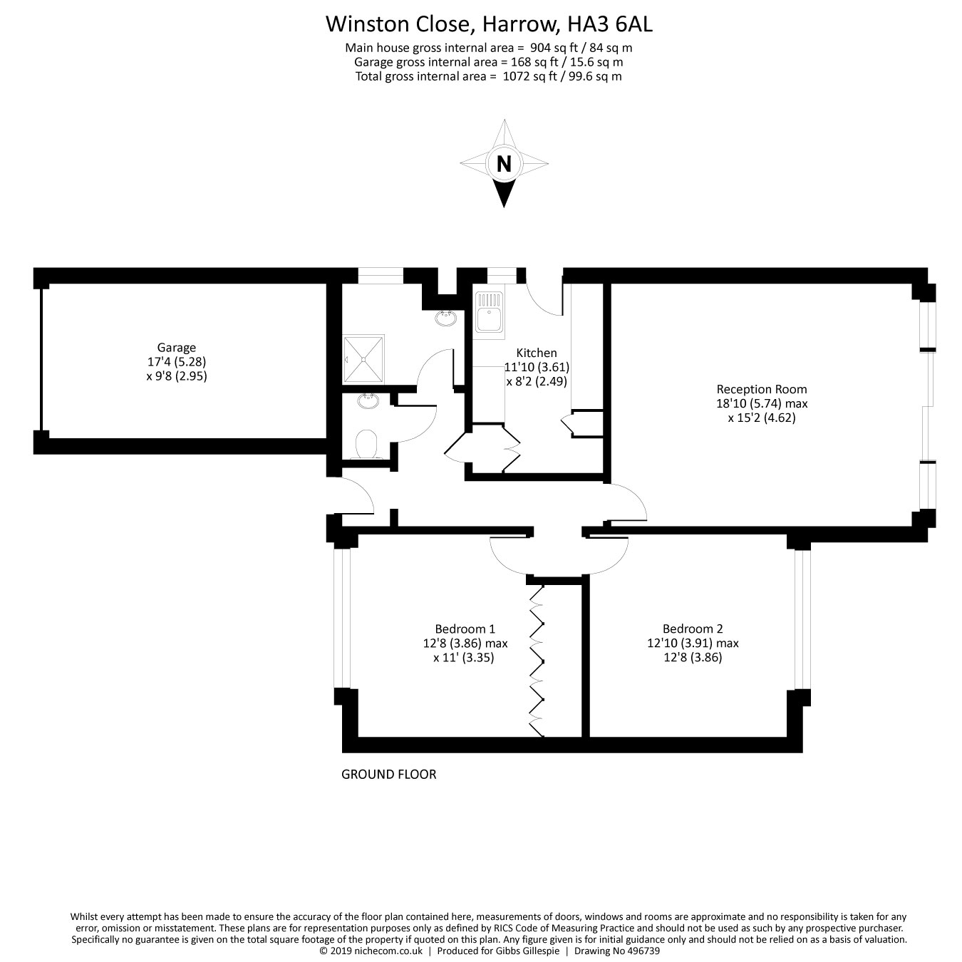 2 Bedrooms Bungalow for sale in Winston Close, Harrow, Middlesex HA3