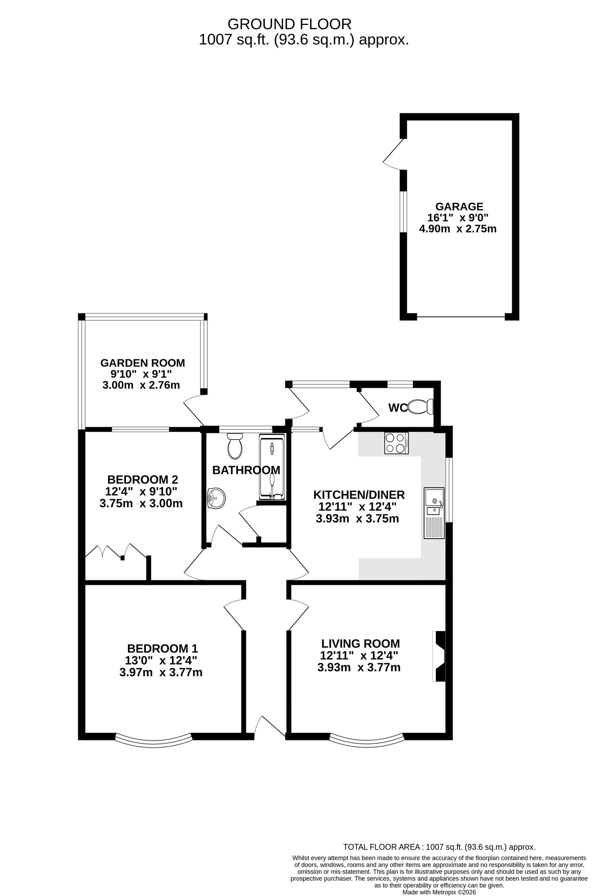 129 Weston Lane, Crewe floorplan