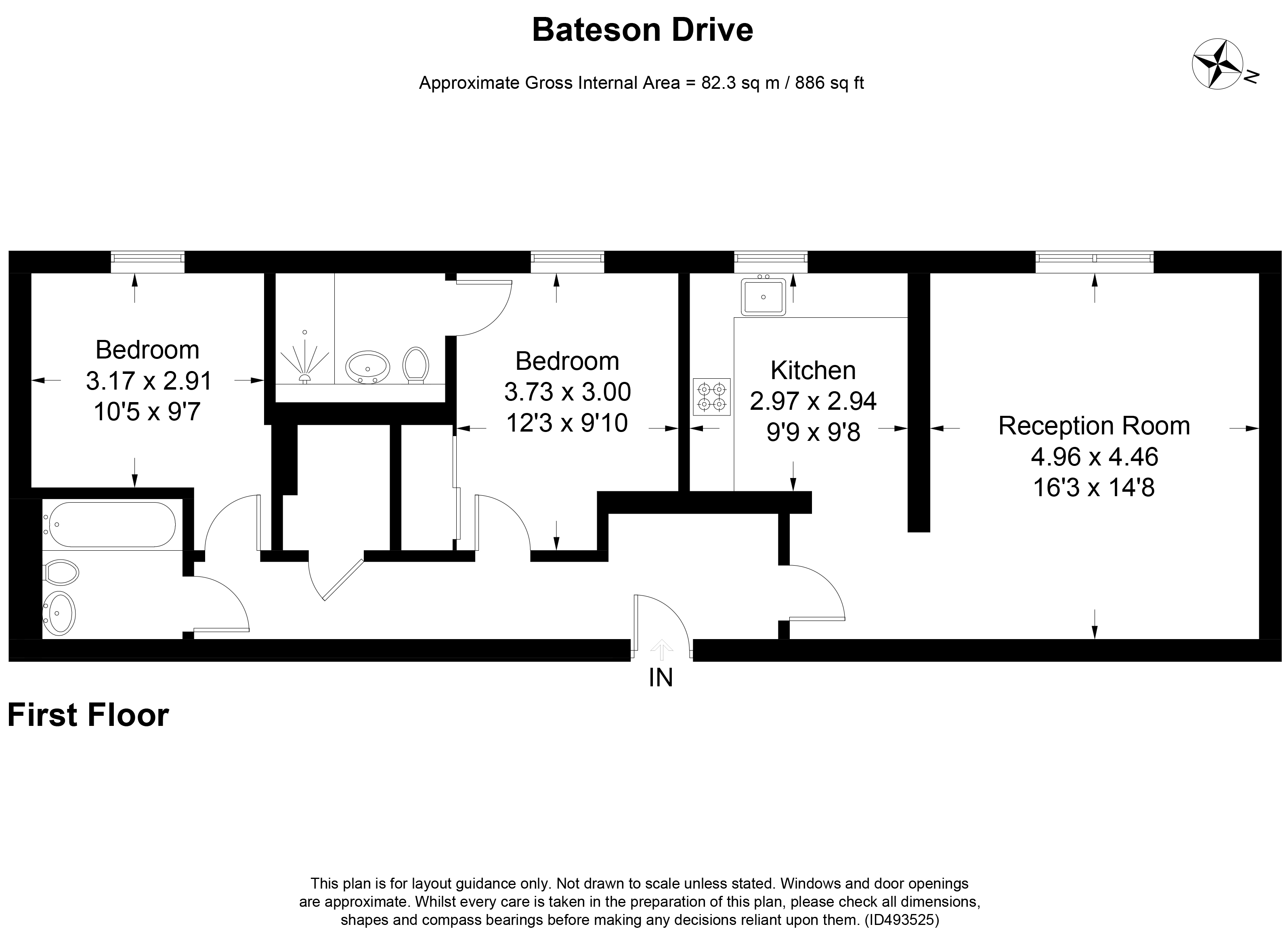 2 Bedrooms Flat to rent in Bateson Drive, Leavesden, Watford WD25