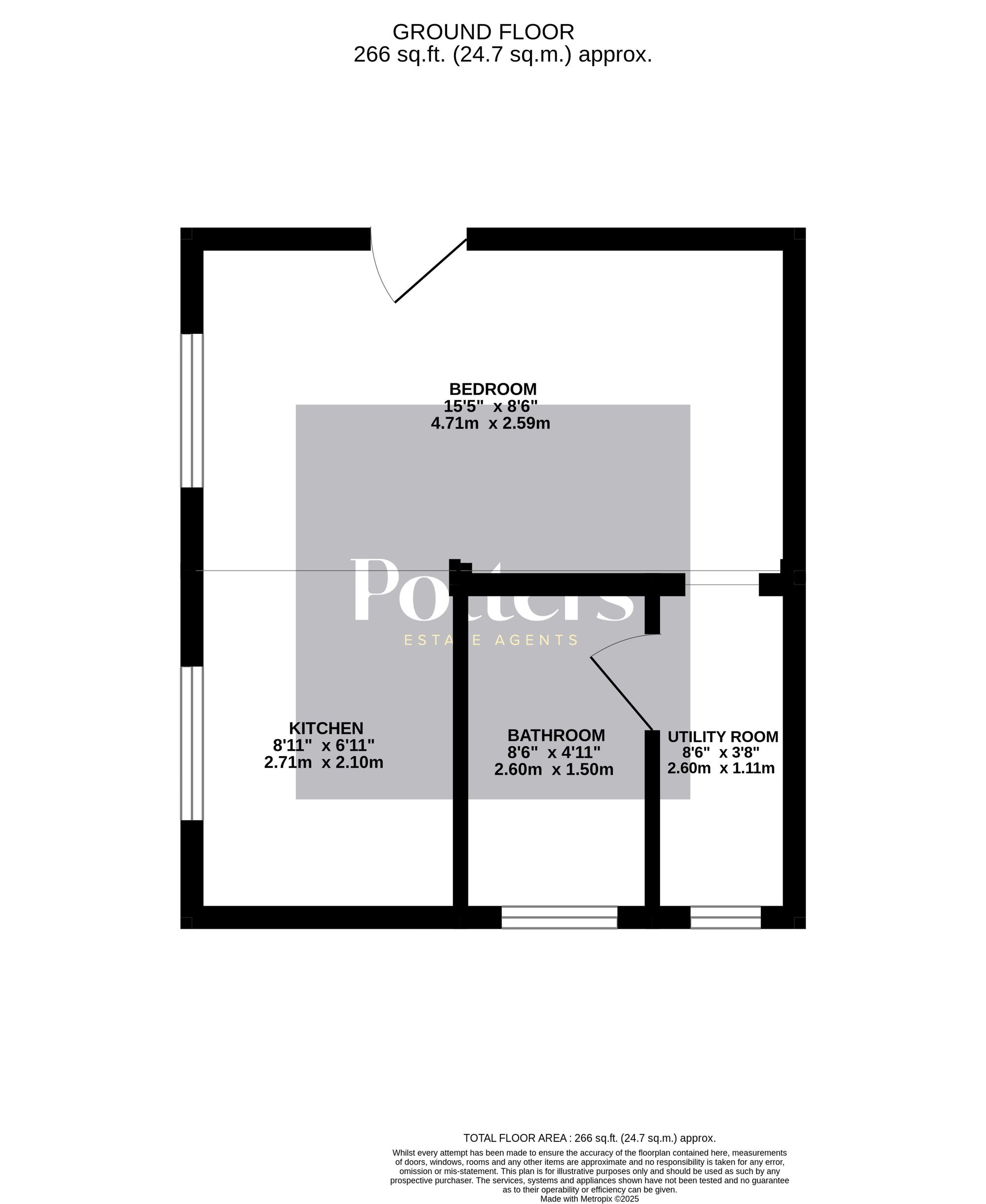 Flat 6, 87 Cobbold Road, Woodbridge floorplan