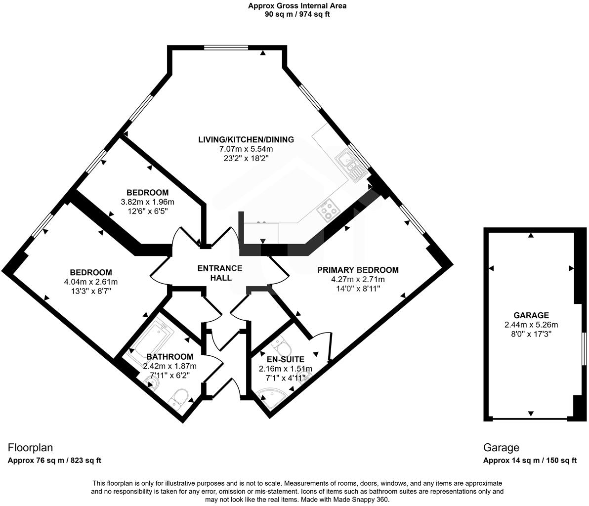 Flat 2, Leicester floorplan