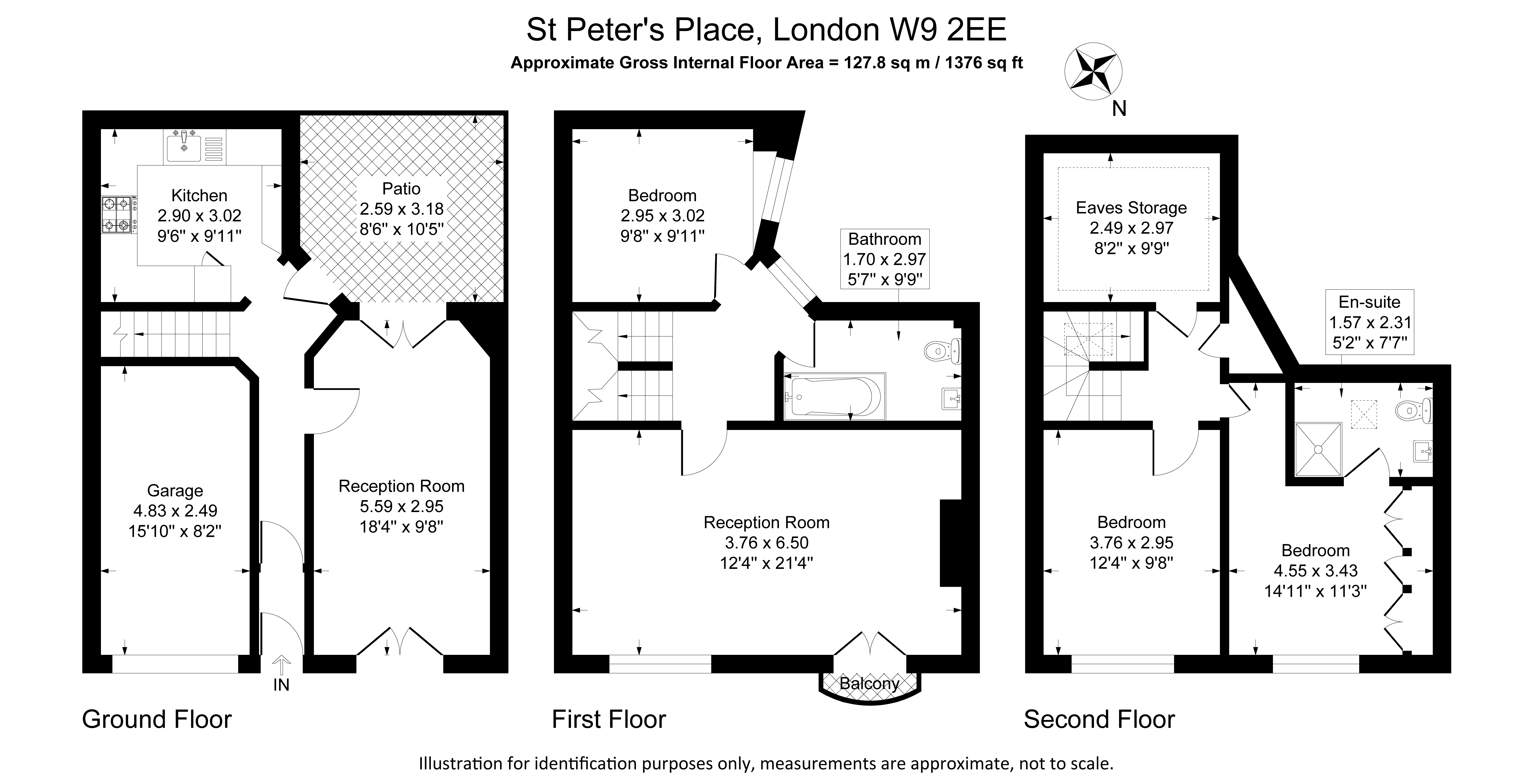 3, St. Peters Place, London floorplan
