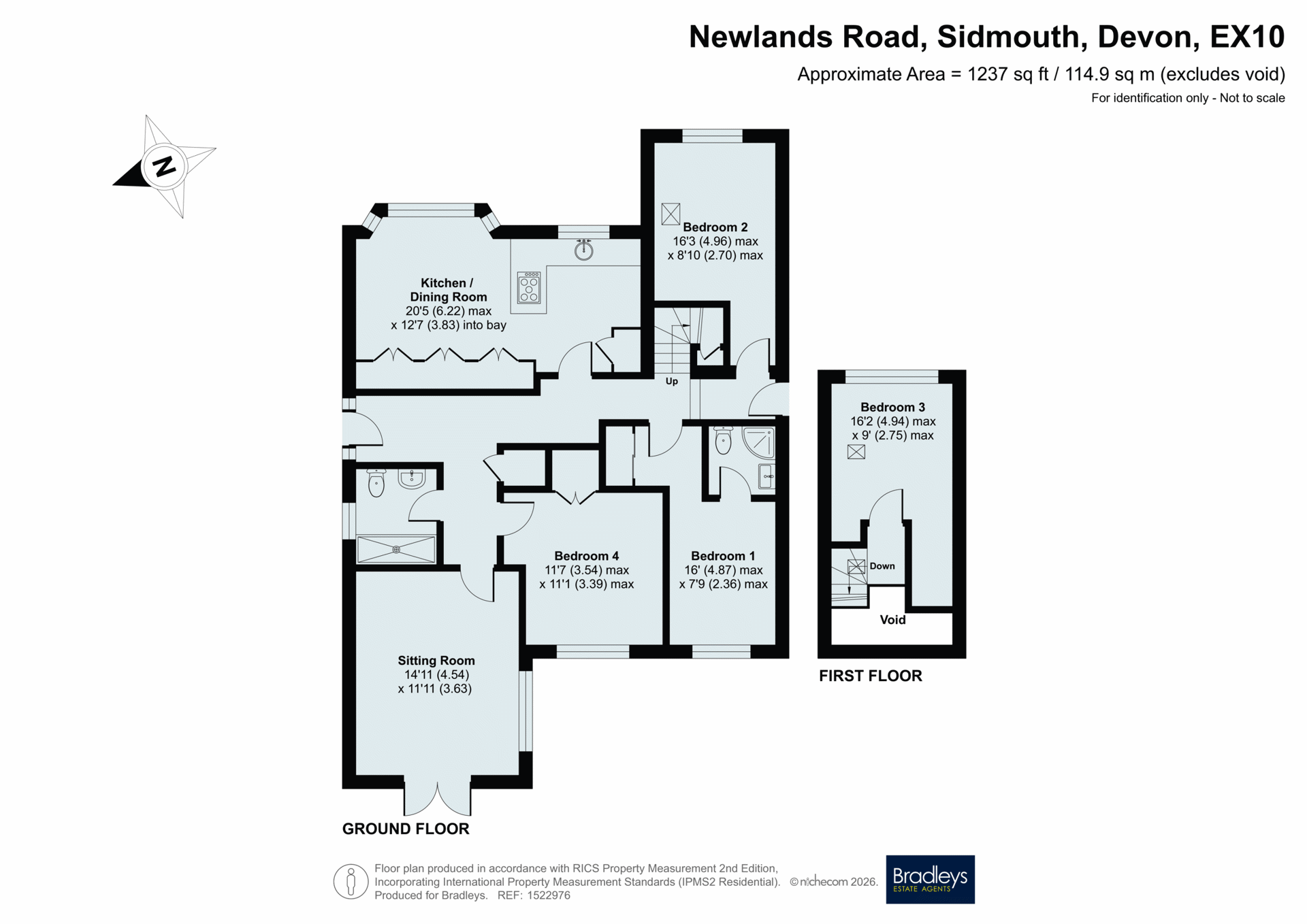 75, Newlands Road, Devon floorplan