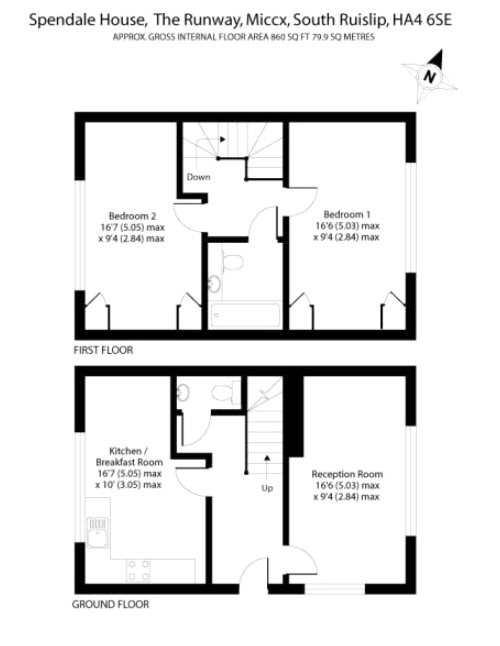 Spendale House, The Runway, Ruislip, Middlesex HA4, 2 bedroom flat for