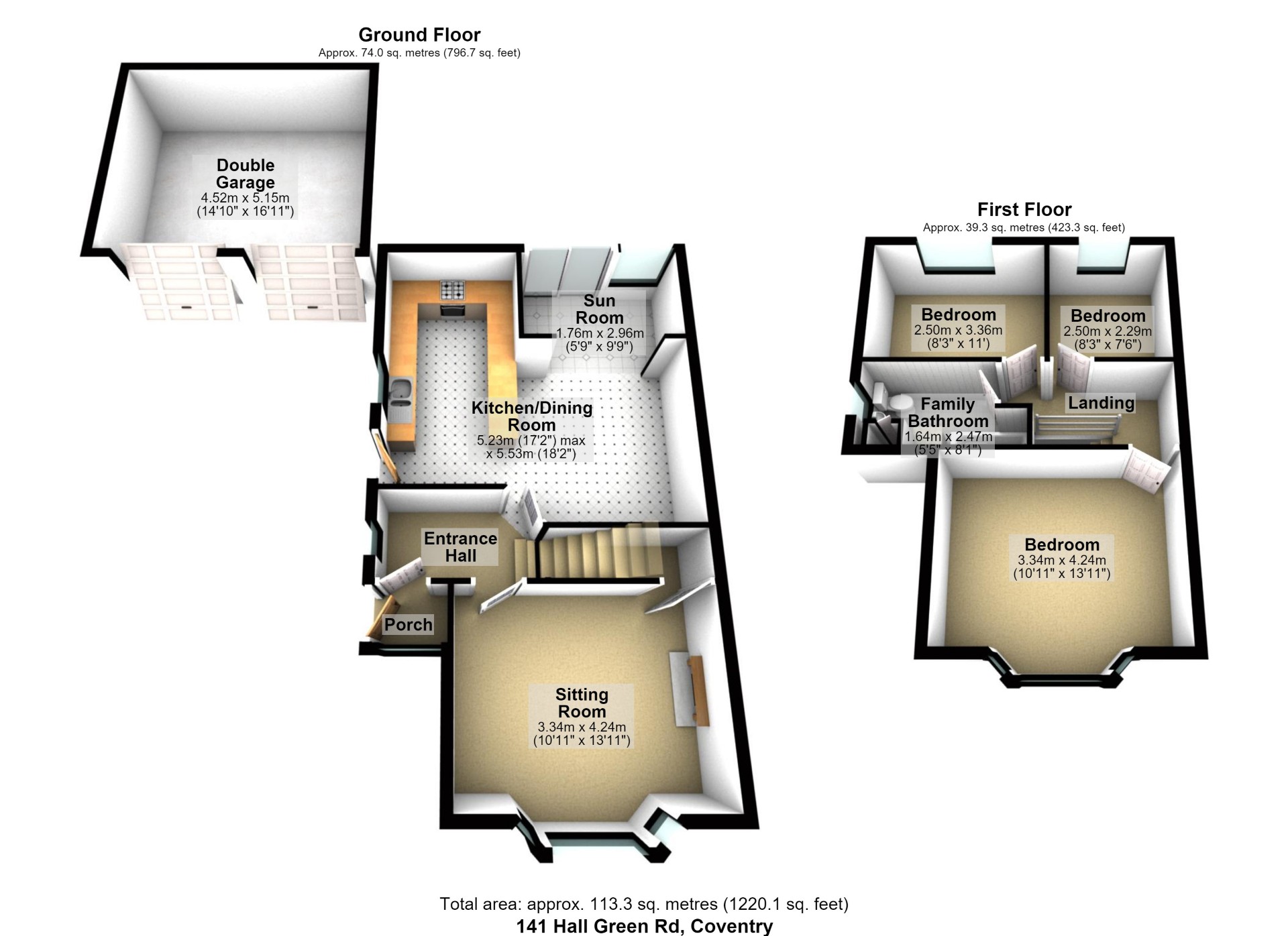 141, Hall Green Road, West Midlands floorplan