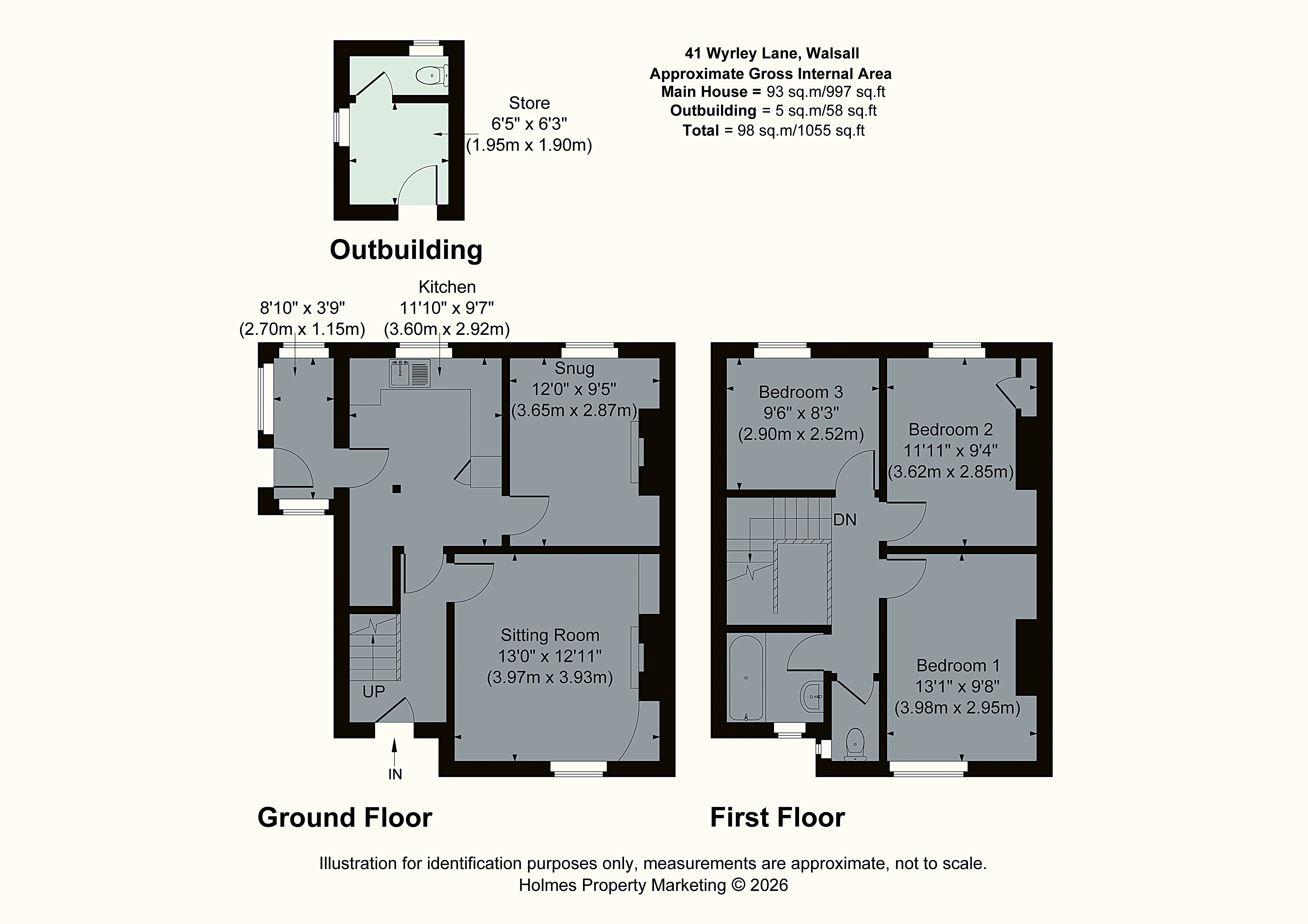 41, Wyrley Lane, Pelsall floorplan