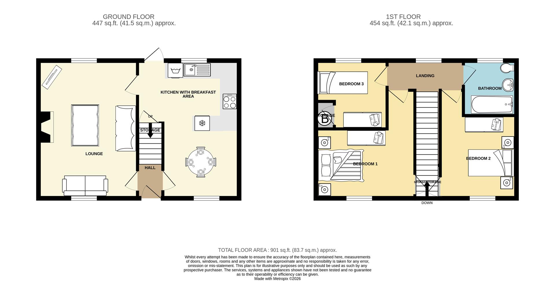 9, Coedyclun, Kidwelly floorplan