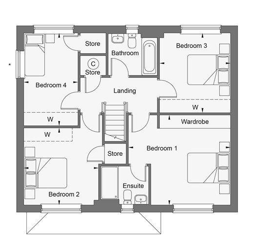 Braeburn Fields, Crowborough floorplan
