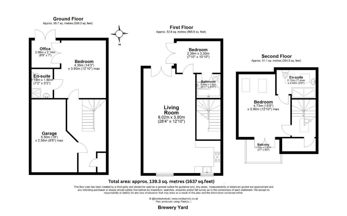 21, Brewery Yard, Watton Road, Ware floorplan