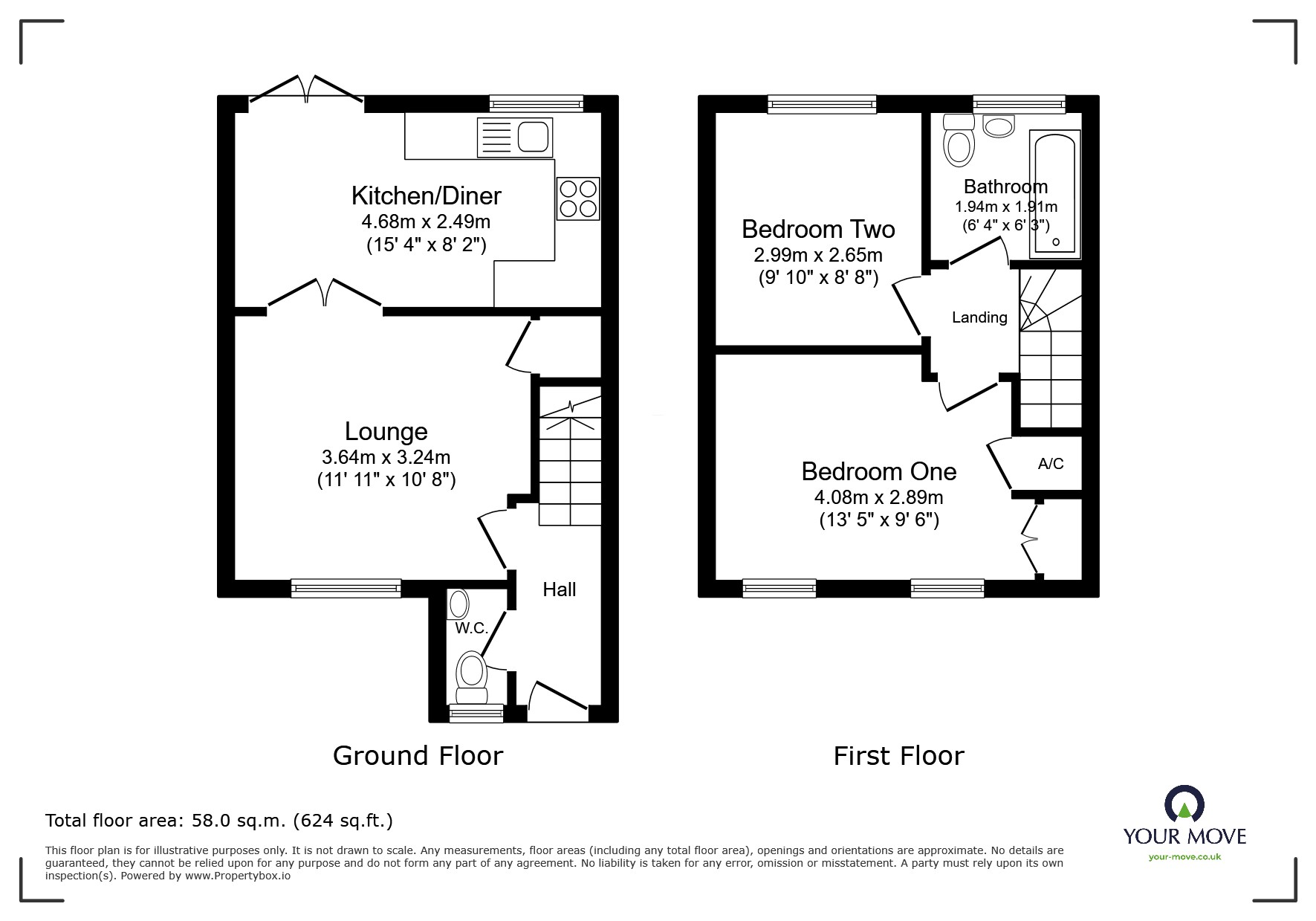 6, Sandringham Close, Derbyshire floorplan
