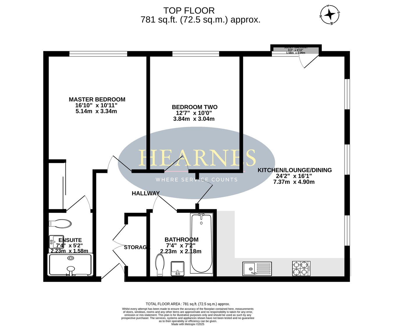 Flat 11, 23, Jefferson Avenue, Poole floorplan