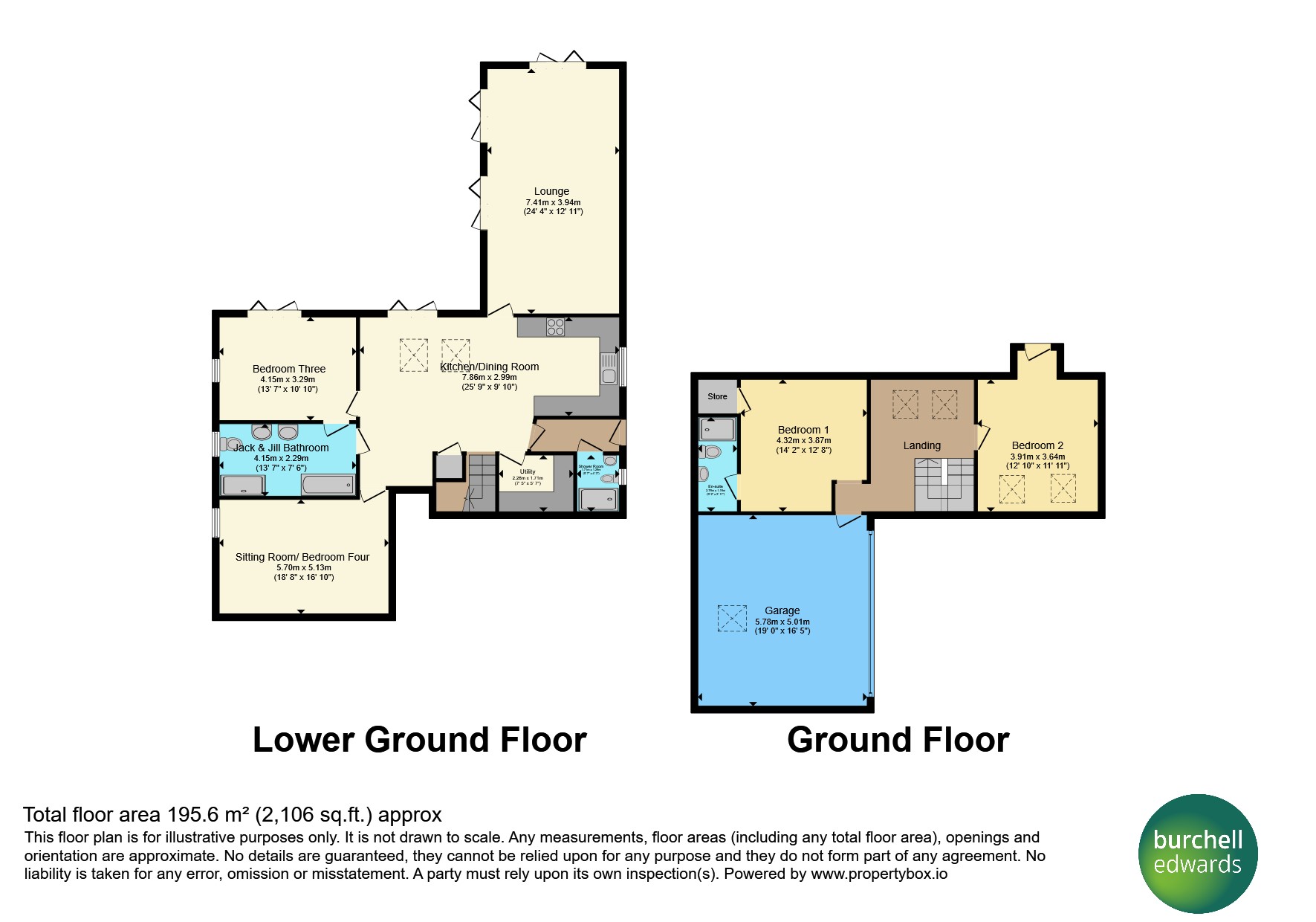 Longbourne, Queens Drive, Belper floorplan