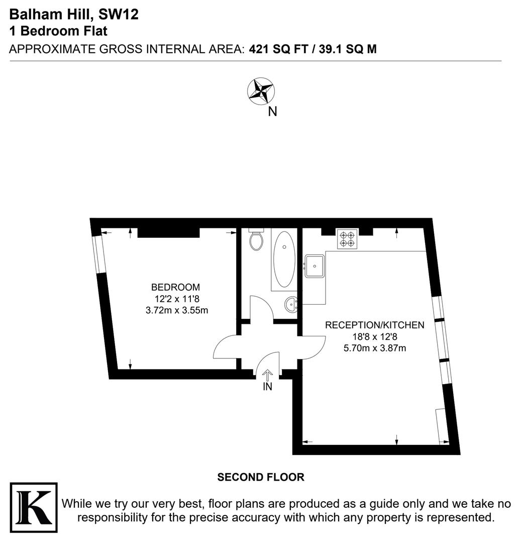 Flat 2, 19, Balham Hill, London floorplan