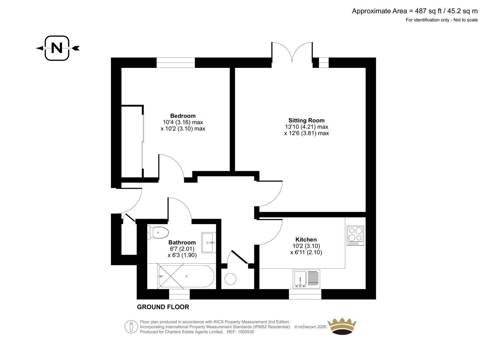 Flat 3, Centurion House, 44, Hawkeswood Road, Southampton floorplan