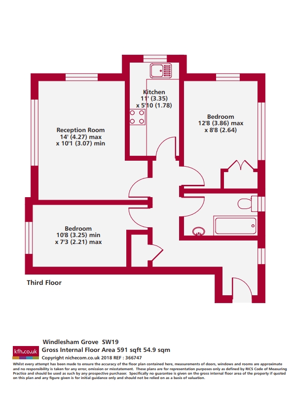 Windlesham Grove, London floorplan