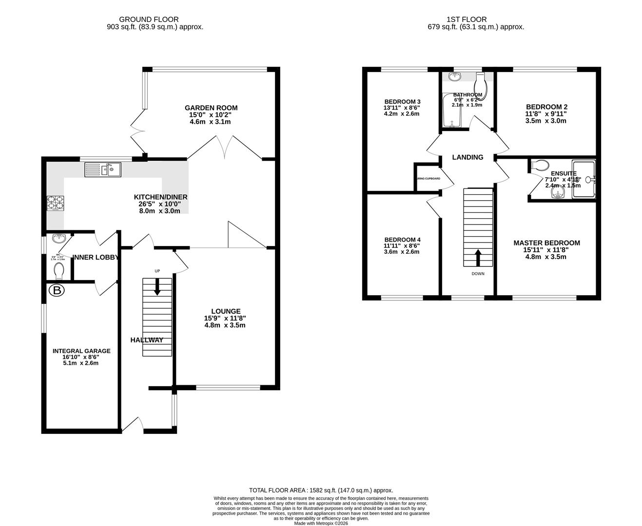 2, Hornbeam Close, Weymouth floorplan