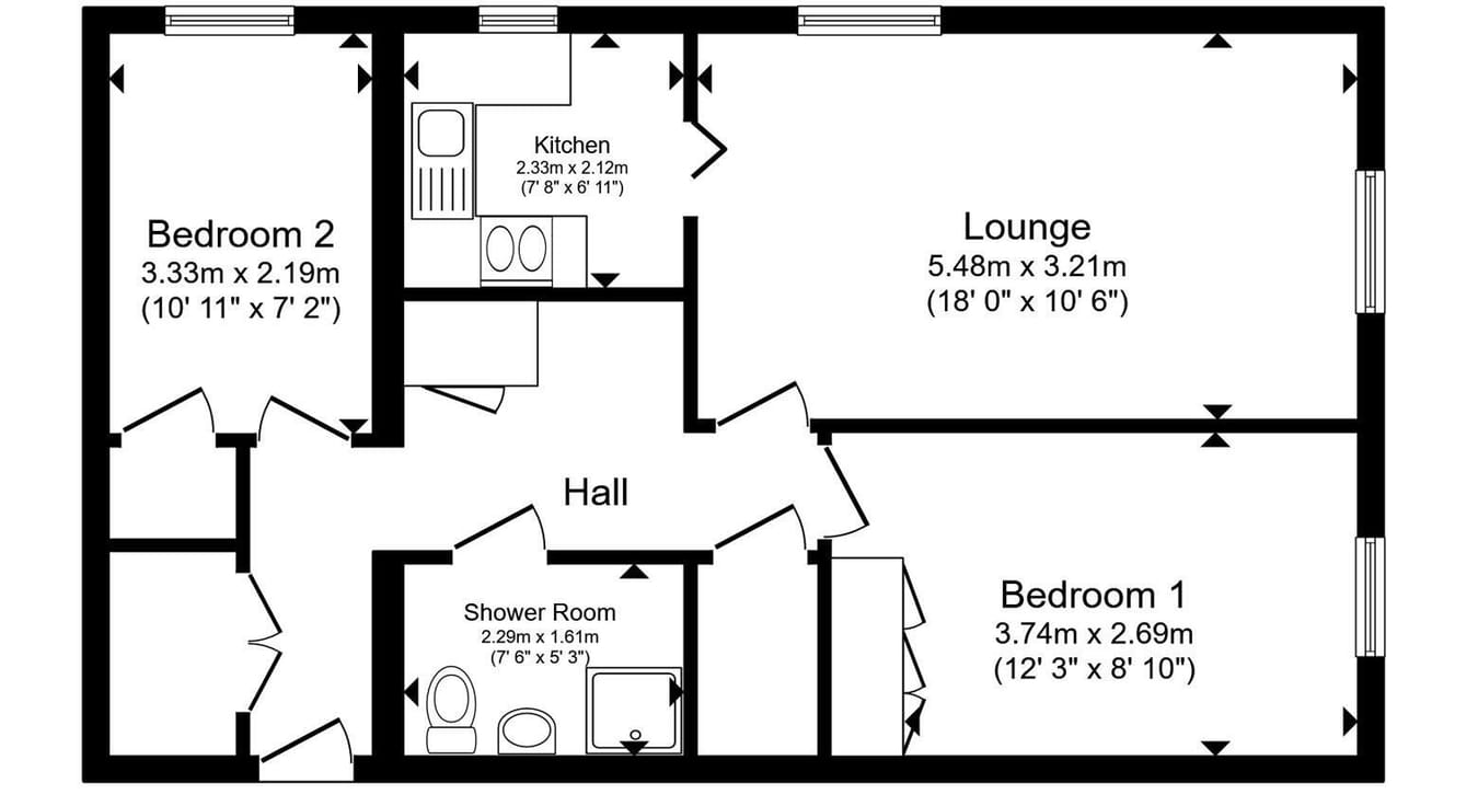 26 Chestnut Lodge, Sherwood Close, Southampton floorplan