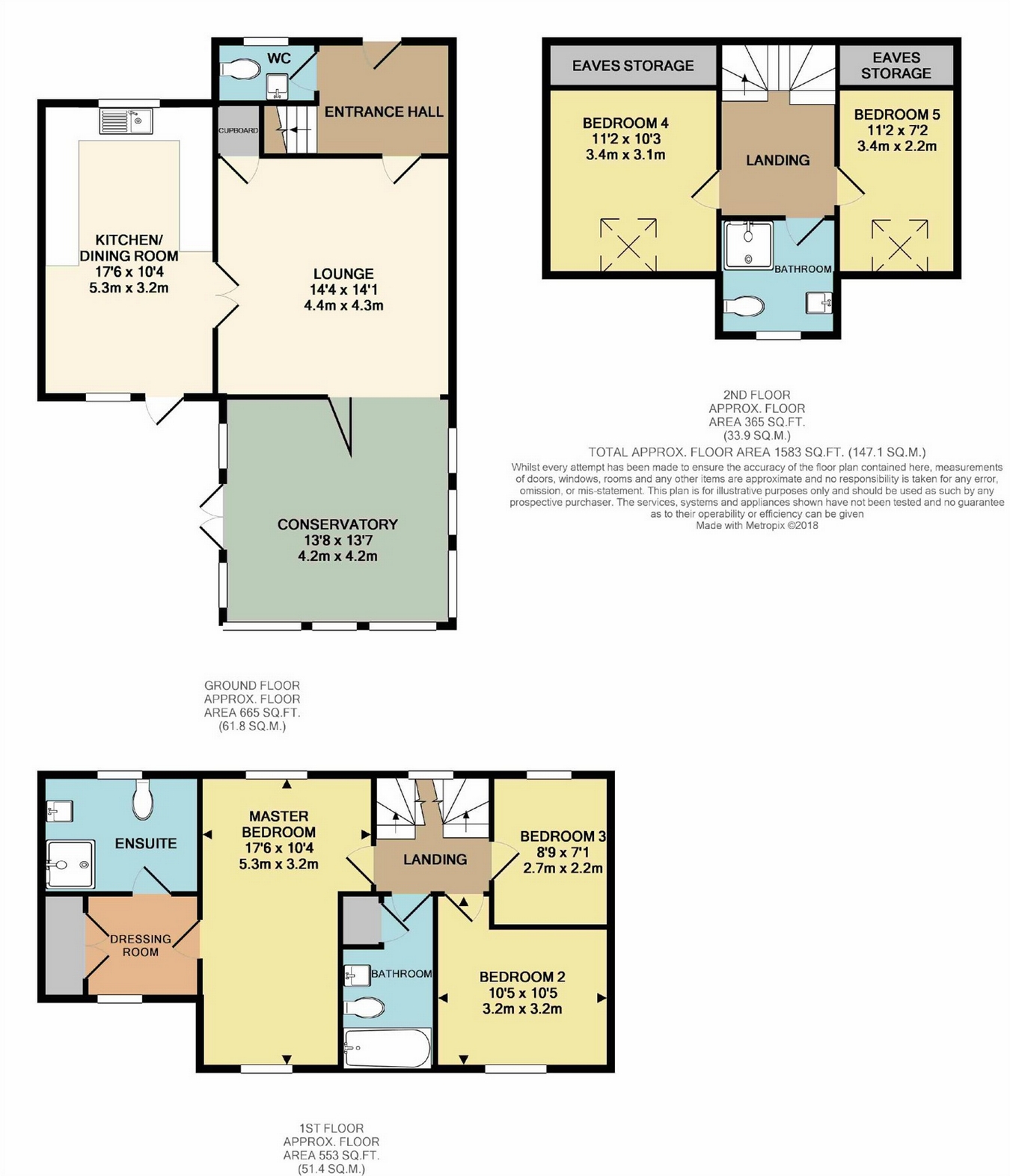 5 Bedrooms Detached house for sale in Kiltie Road, Tiptree, Colchester, Essex CO5