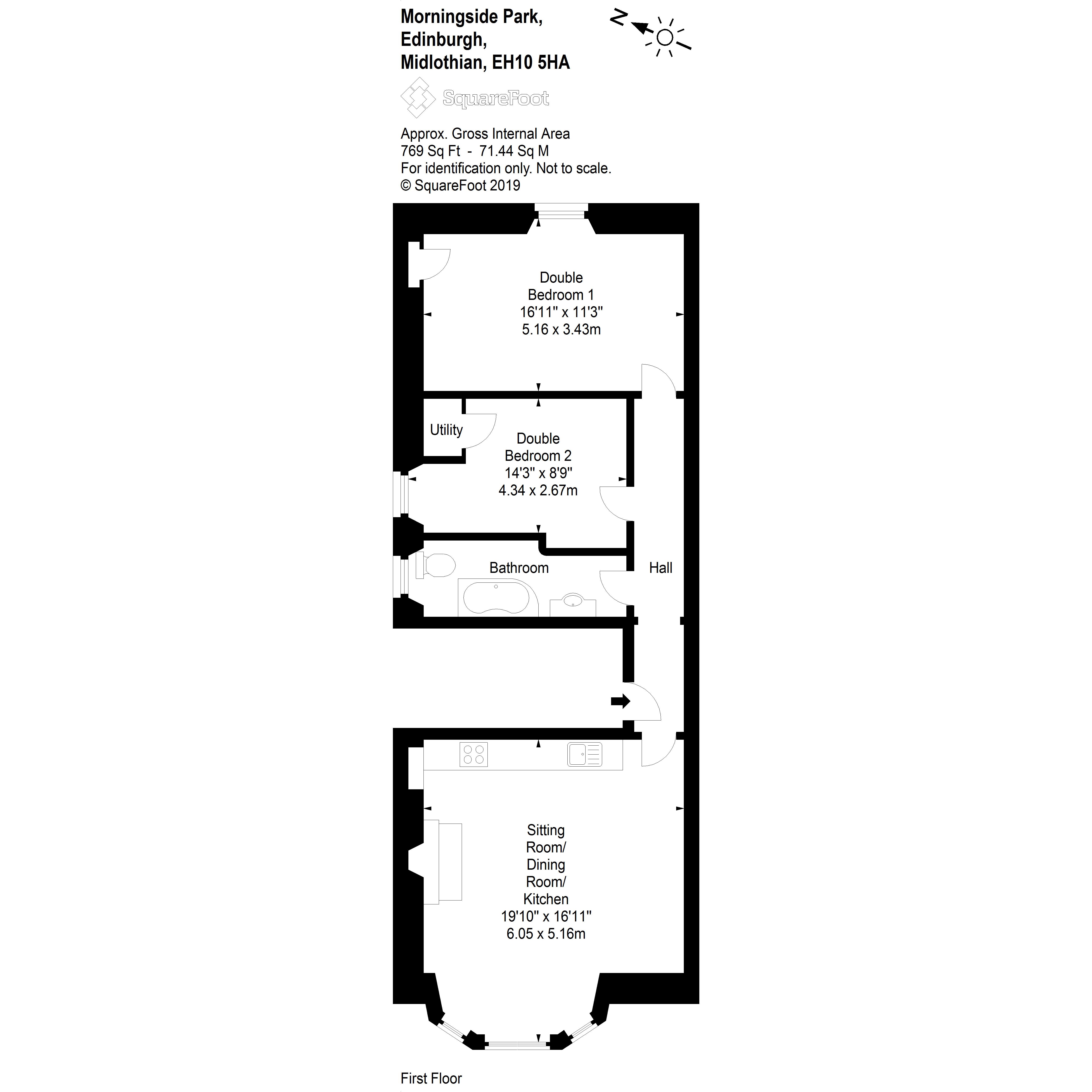 2 Bedrooms Flat for sale in 38A Flat 1 Morningside Park, Morningside EH10