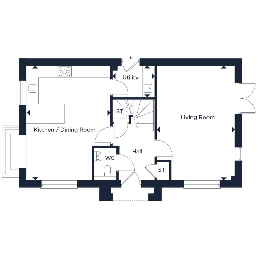 Plot 13, The Red Maple, Moor Hall Park, Battle floorplan