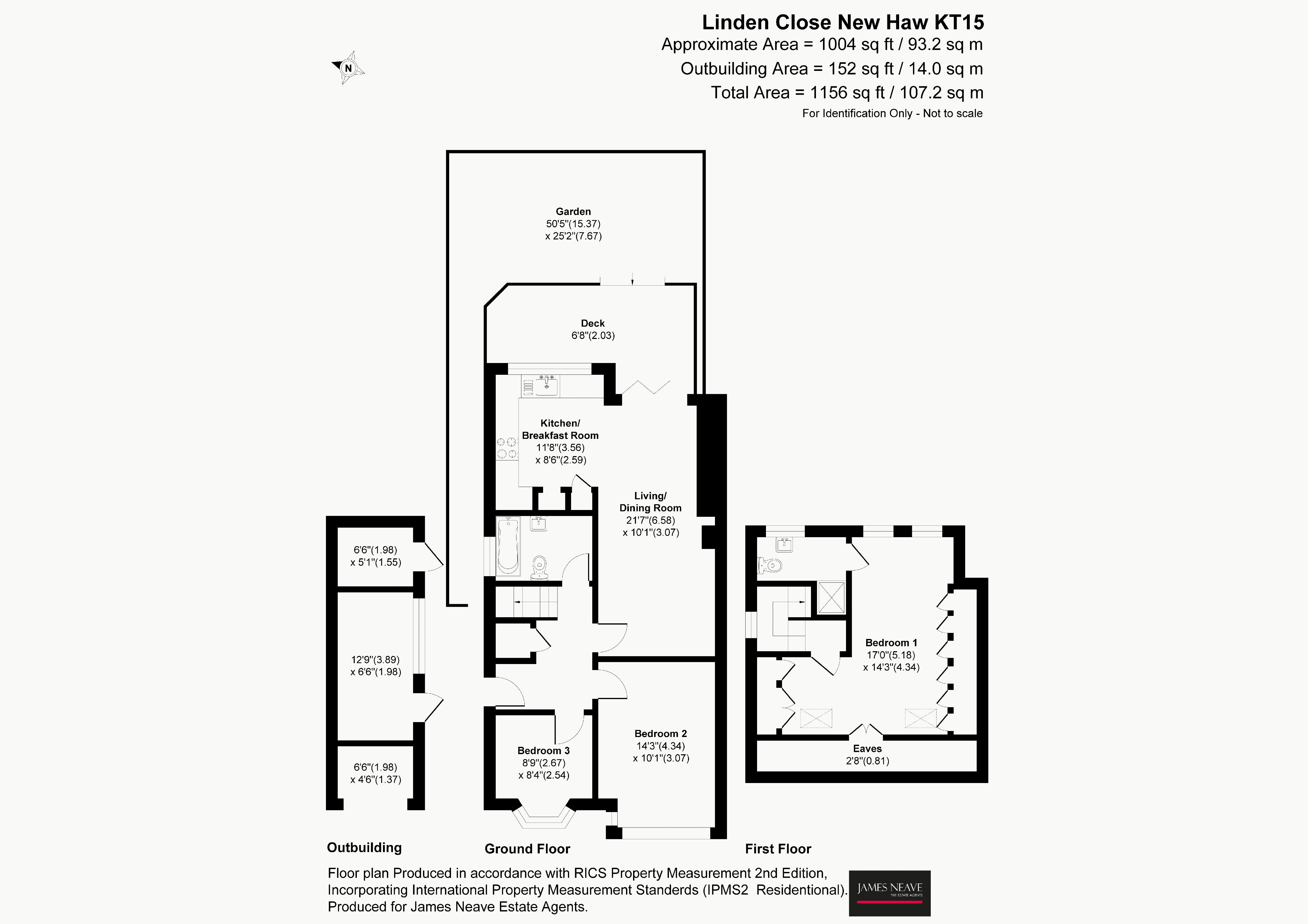 20, Linden Close, New Haw floorplan