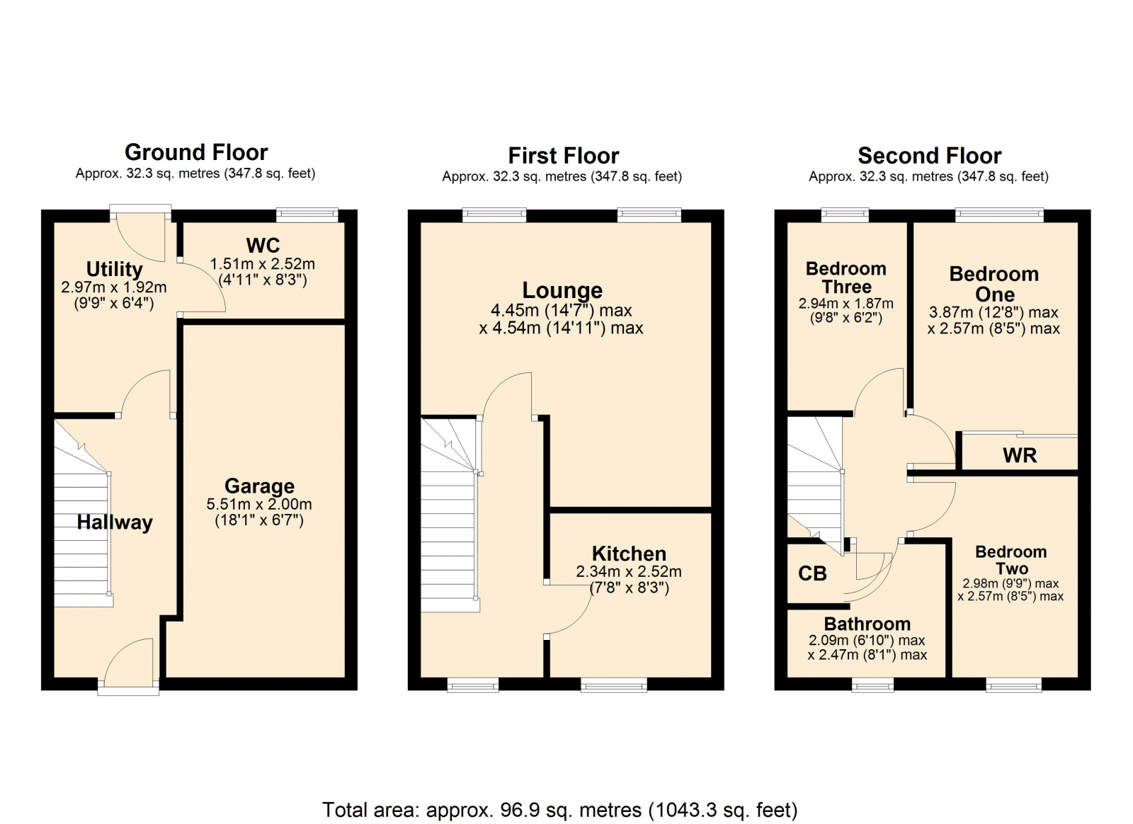2 Barton Mews, Tewkesbury floorplan