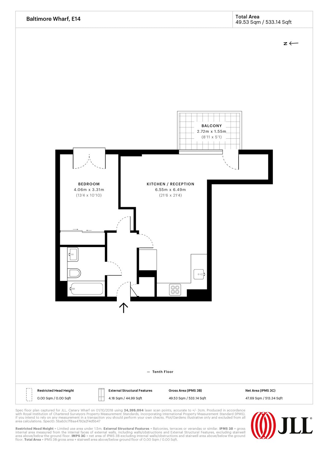1 Bedrooms Flat to rent in 12 Baltimore Wharf, London E14