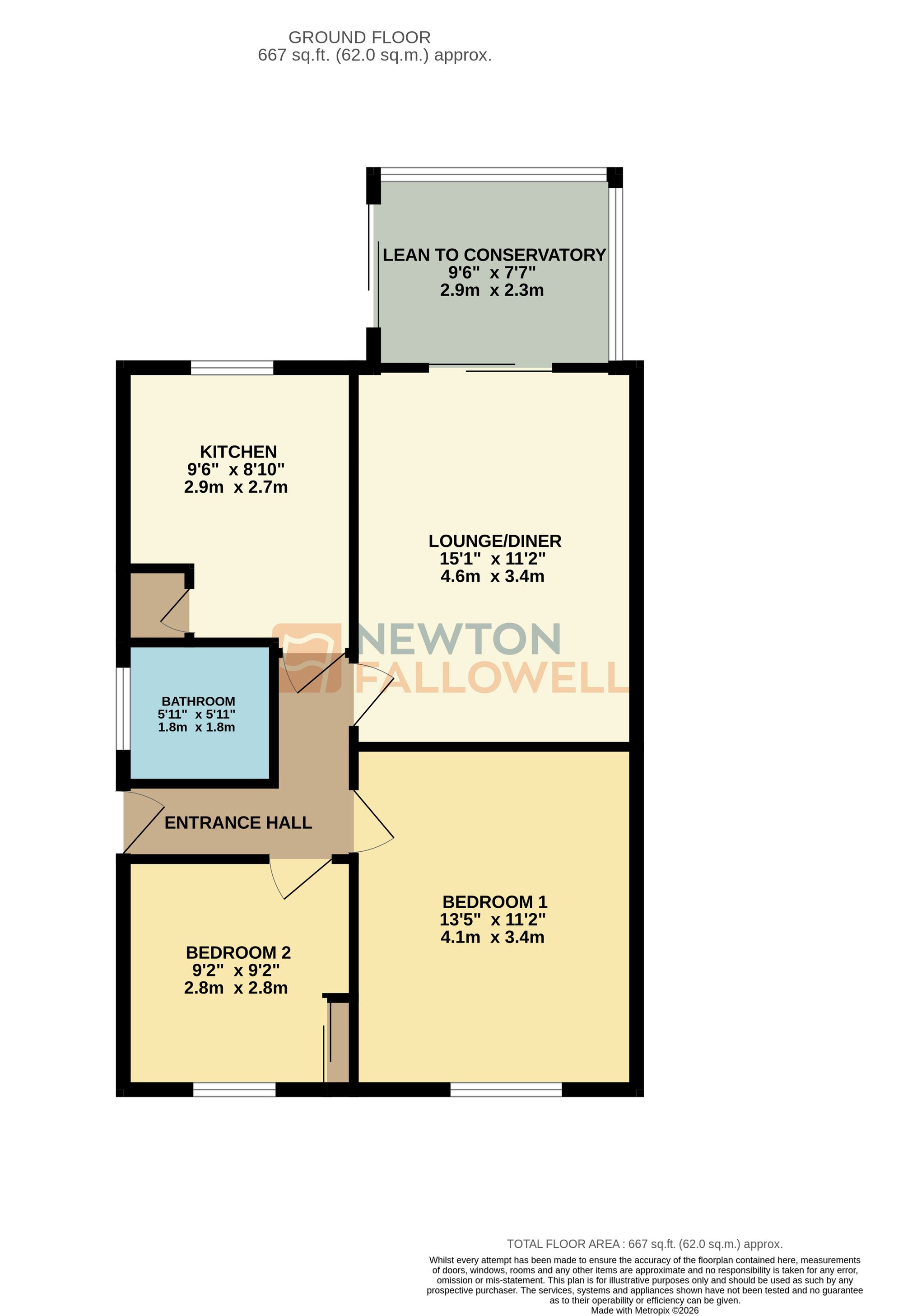 3 Avon Close, Leicester floorplan