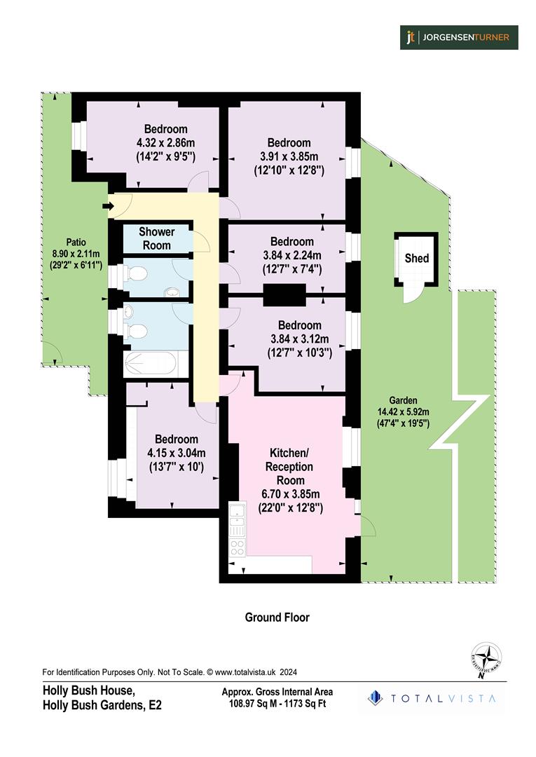 Flat 49 Hollybush House, Hollybush Gardens, London floorplan