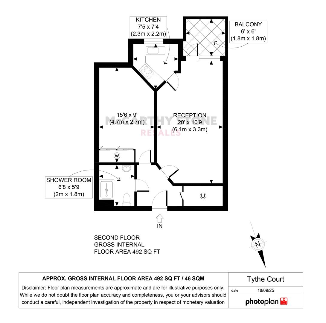 34 Tythe Court, 141 White Hart Lane, Romford floorplan