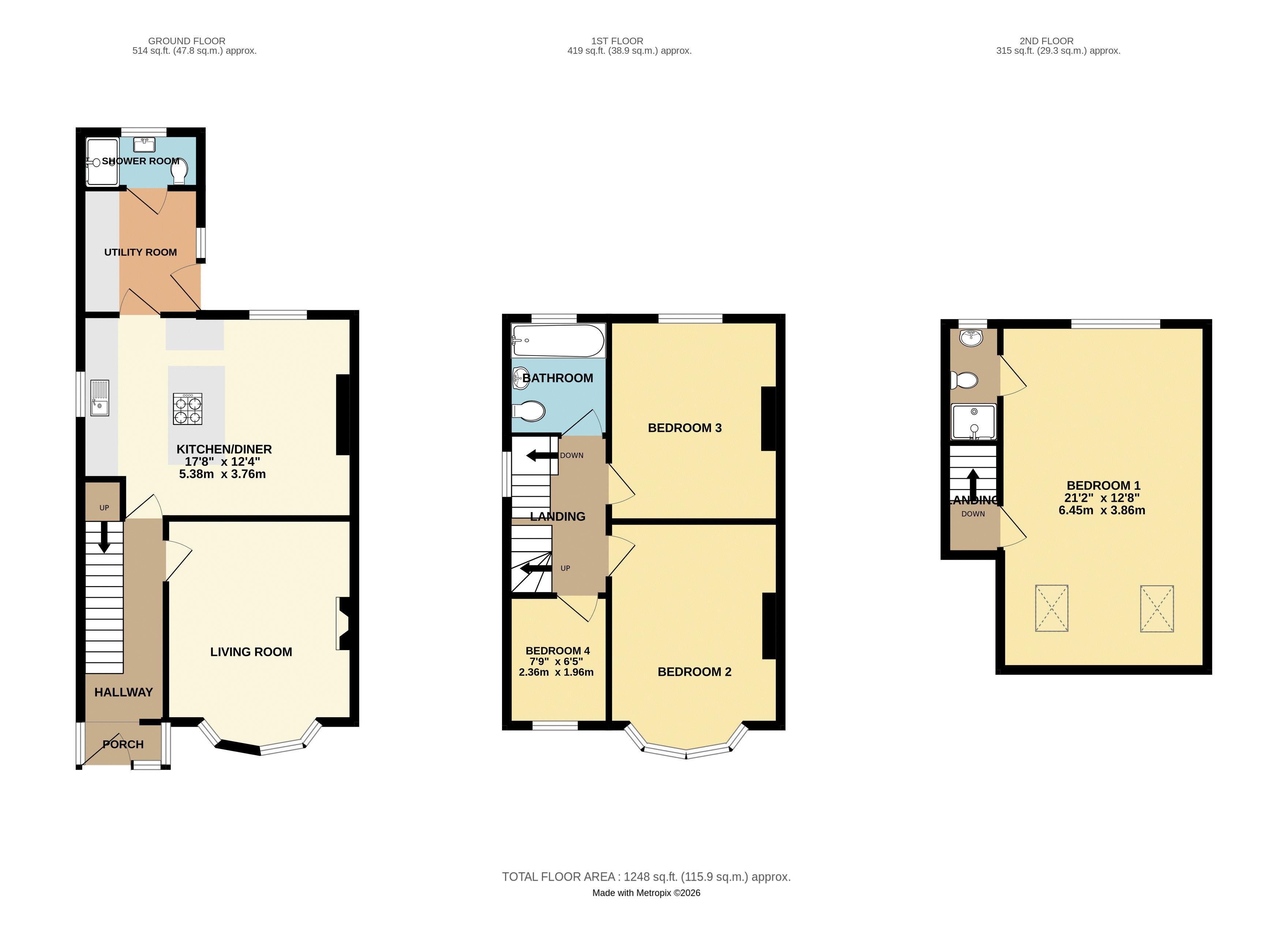 33, Ayreville Road, Plymouth floorplan