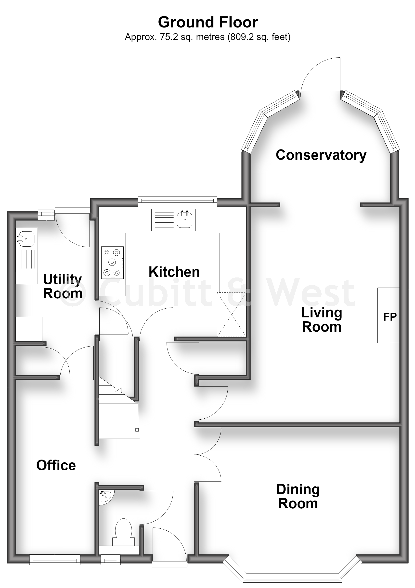 1, Barons Walk, Croydon floorplan