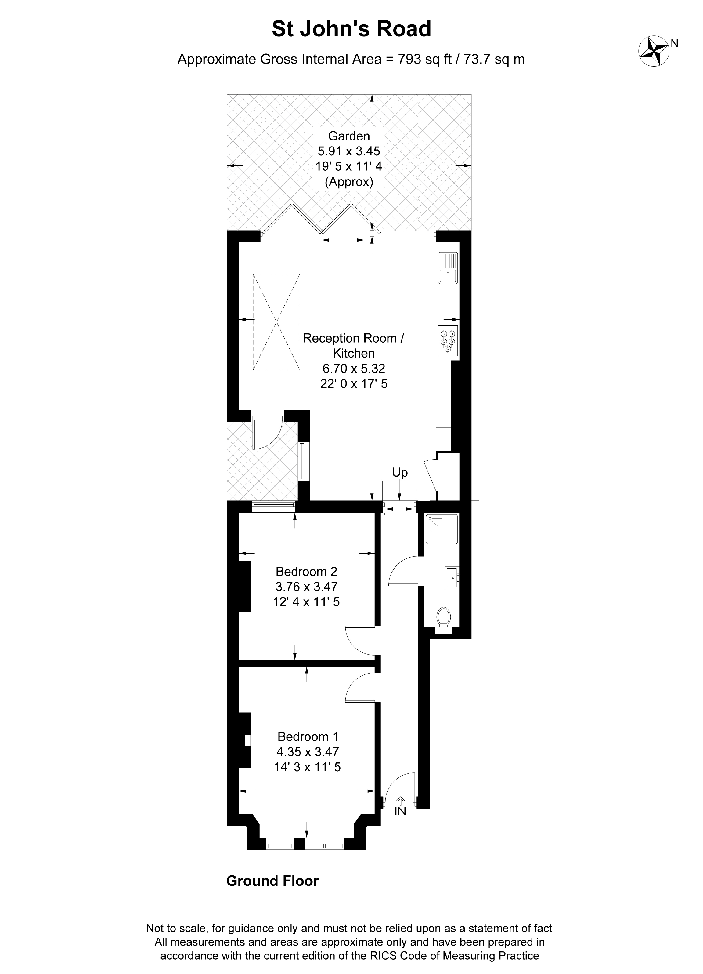 St. John's Road, London N15, 2 bedroom for sale 63534414