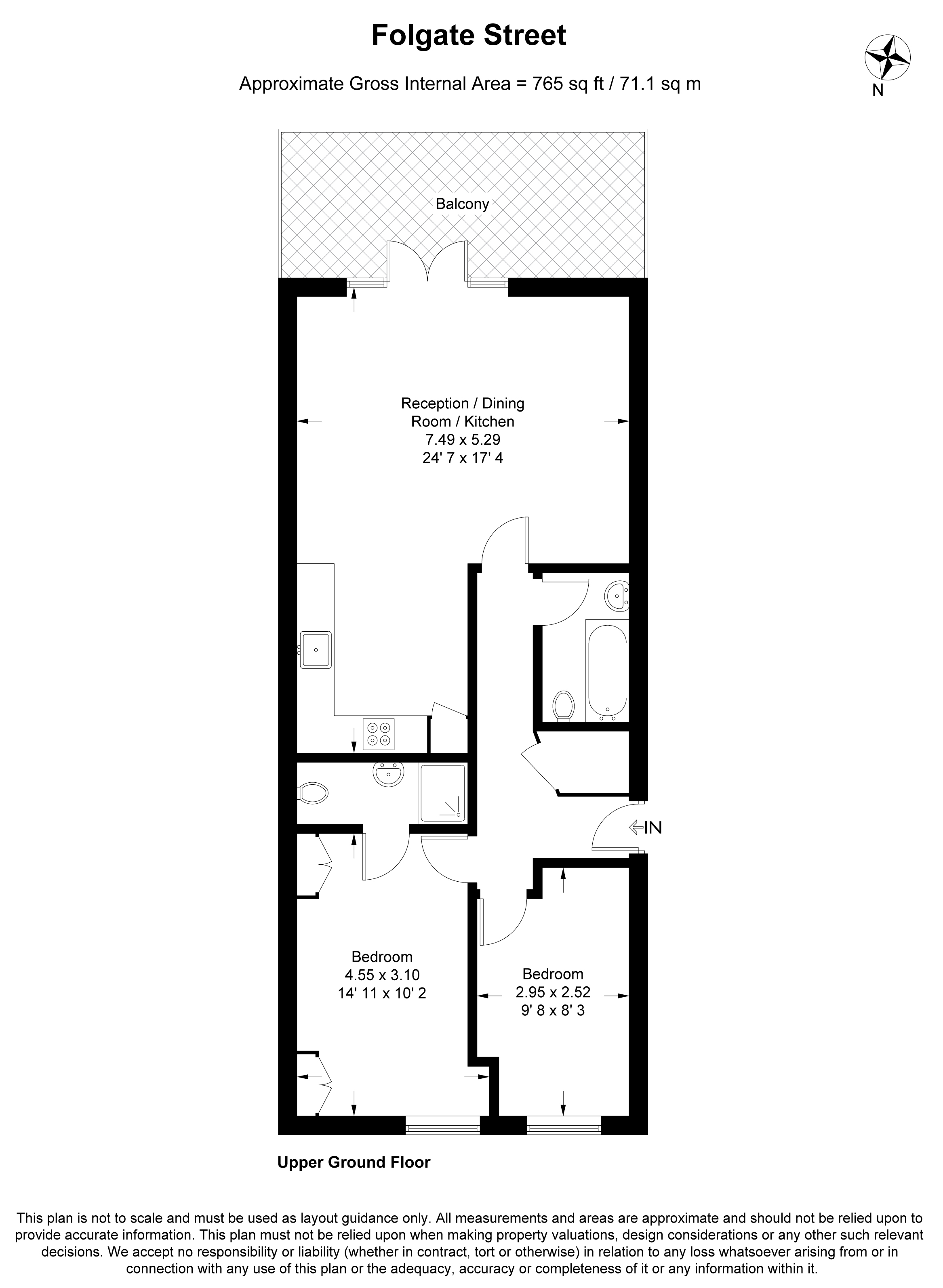 Priory House, Folgate Street, London floorplan