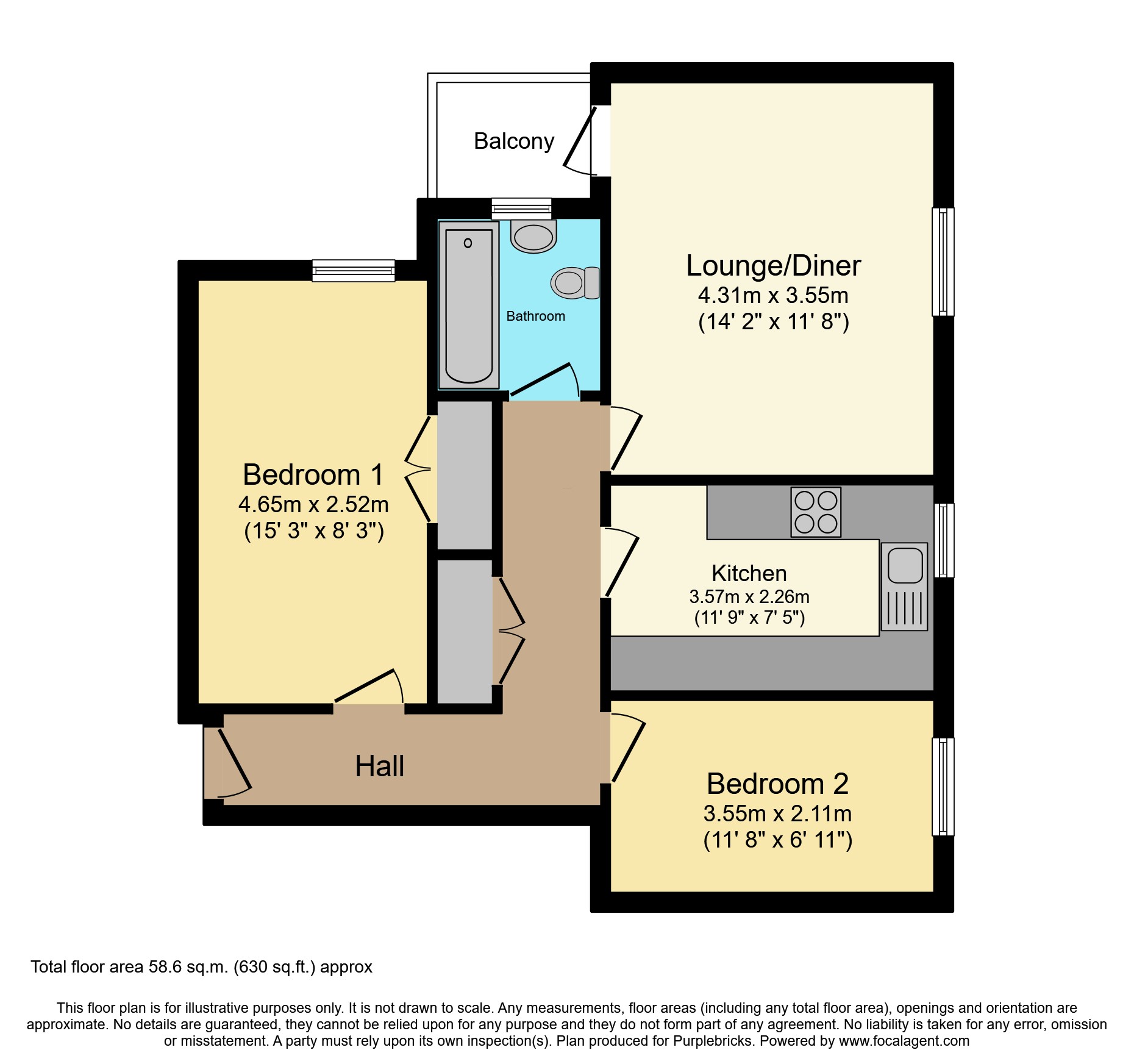 14 Bonnick Court, Bonnick Close, Luton floorplan