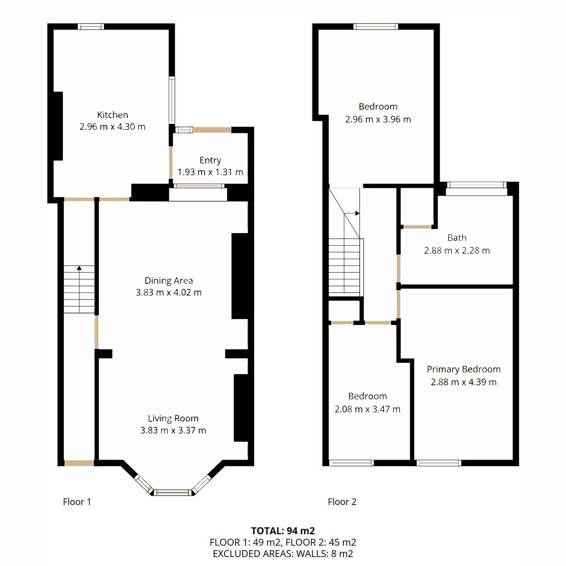 11, Lower Glyn Gwyn Street, Trethomas floorplan