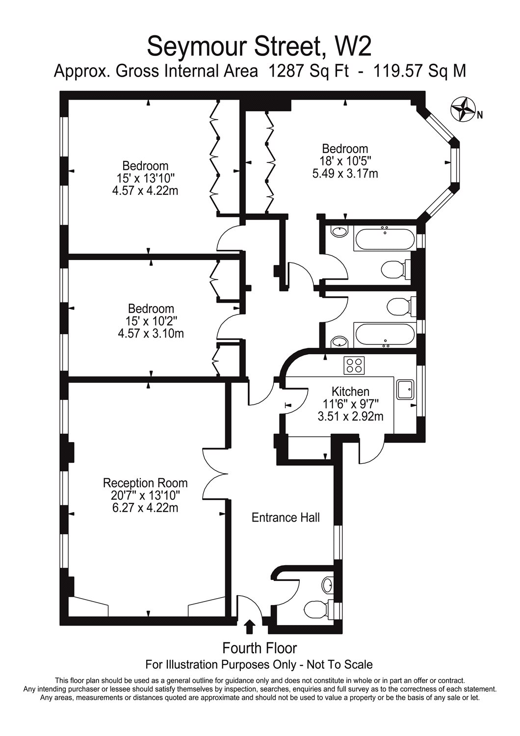 3 Bedrooms Flat to rent in Westchester House, Seymour Street, Hyde Park, London W2