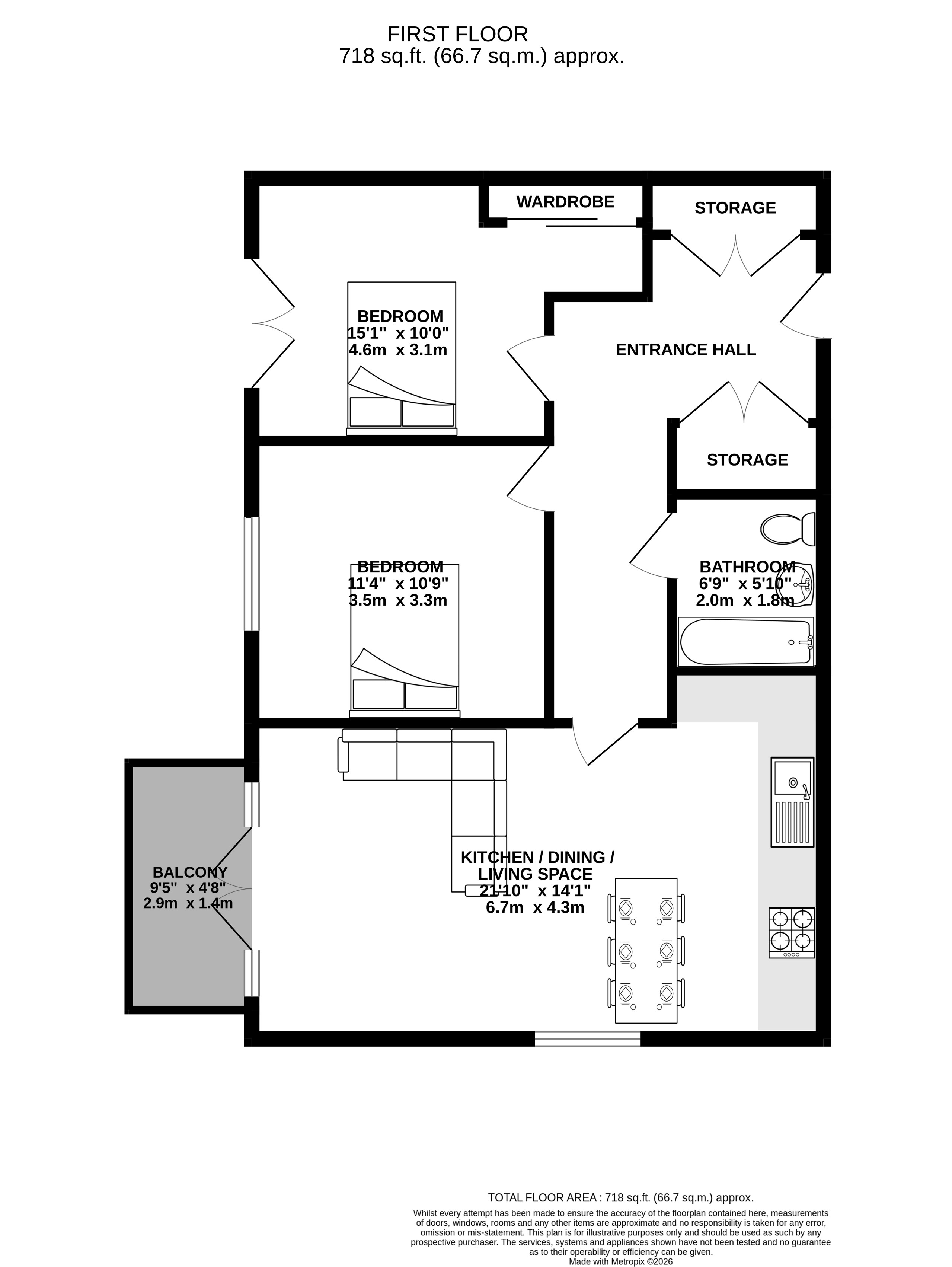 34, Thompson Way, Haywards Heath floorplan