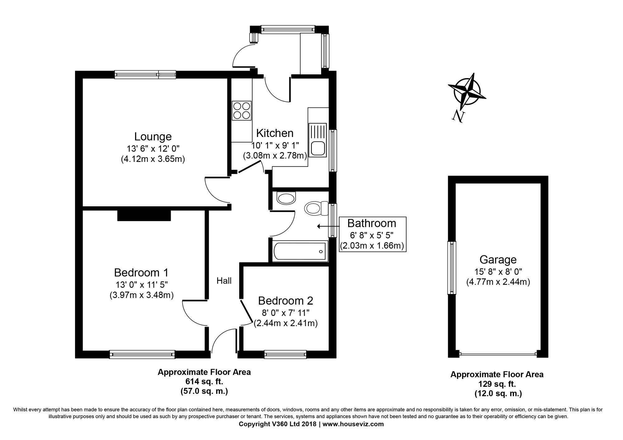 2 Bedrooms Bungalow for sale in Knox Way, Harrogate HG1