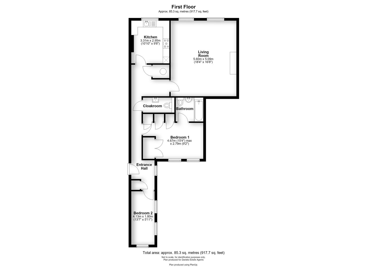 6 The Birches, 47, Azalea Close, Napsbury Park floorplan