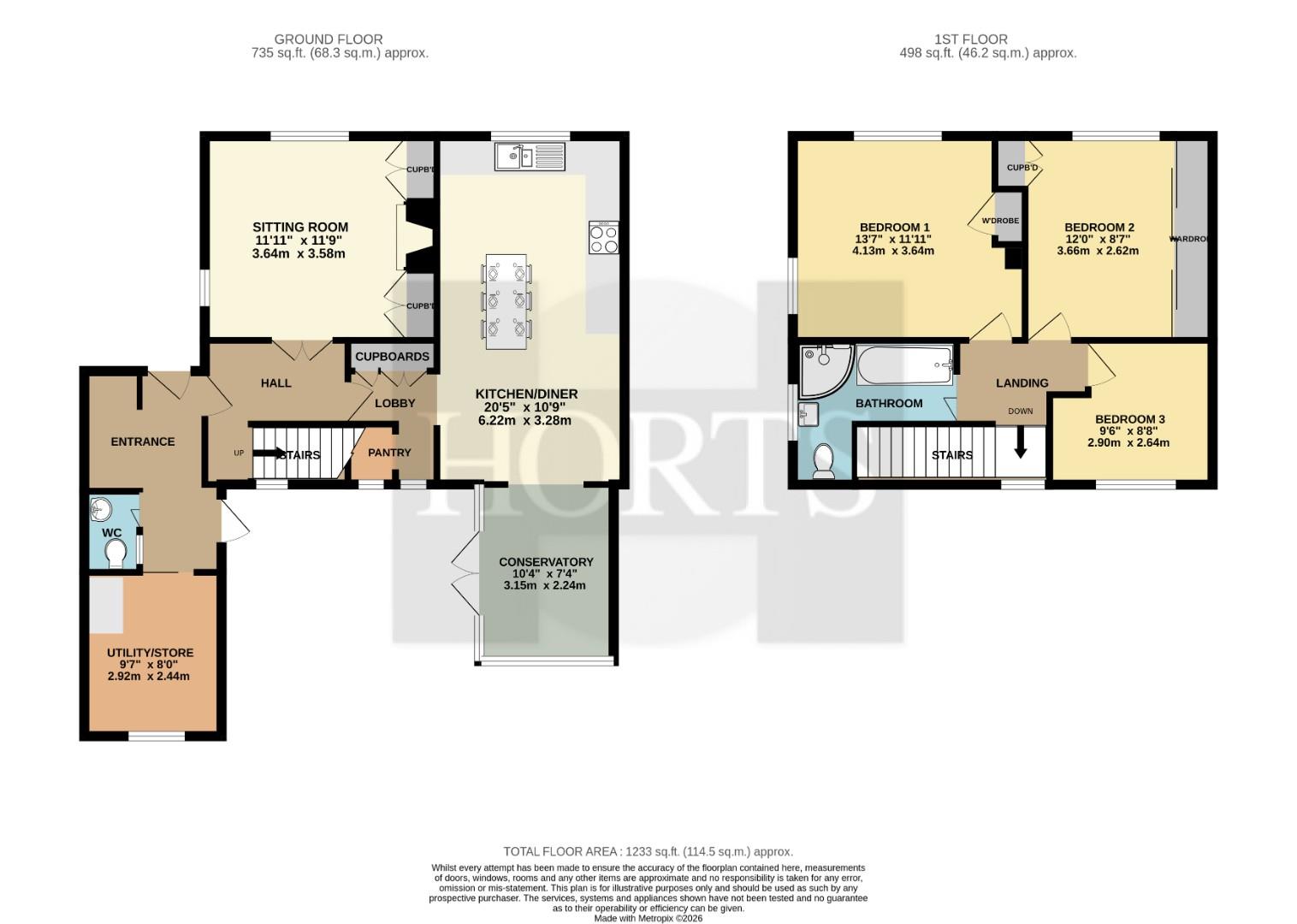 29, Highfield Way, Northampton floorplan
