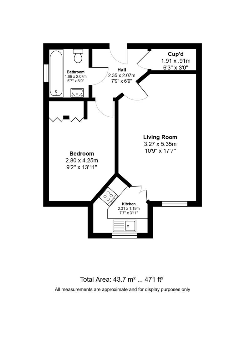 Flat 16, Argent Court, 2 Leicester Road, Barnet floorplan