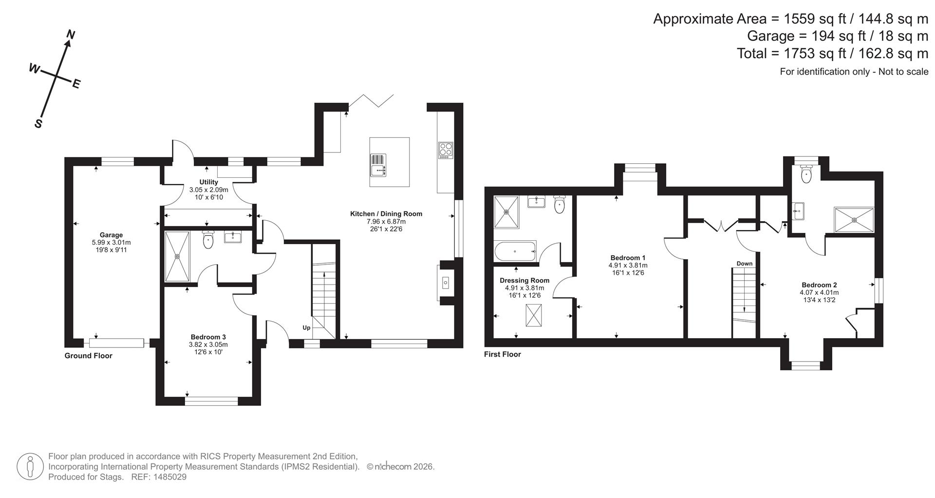 Pipit Cottage, 4 Honnacotts Meadow, Holsworthy floorplan
