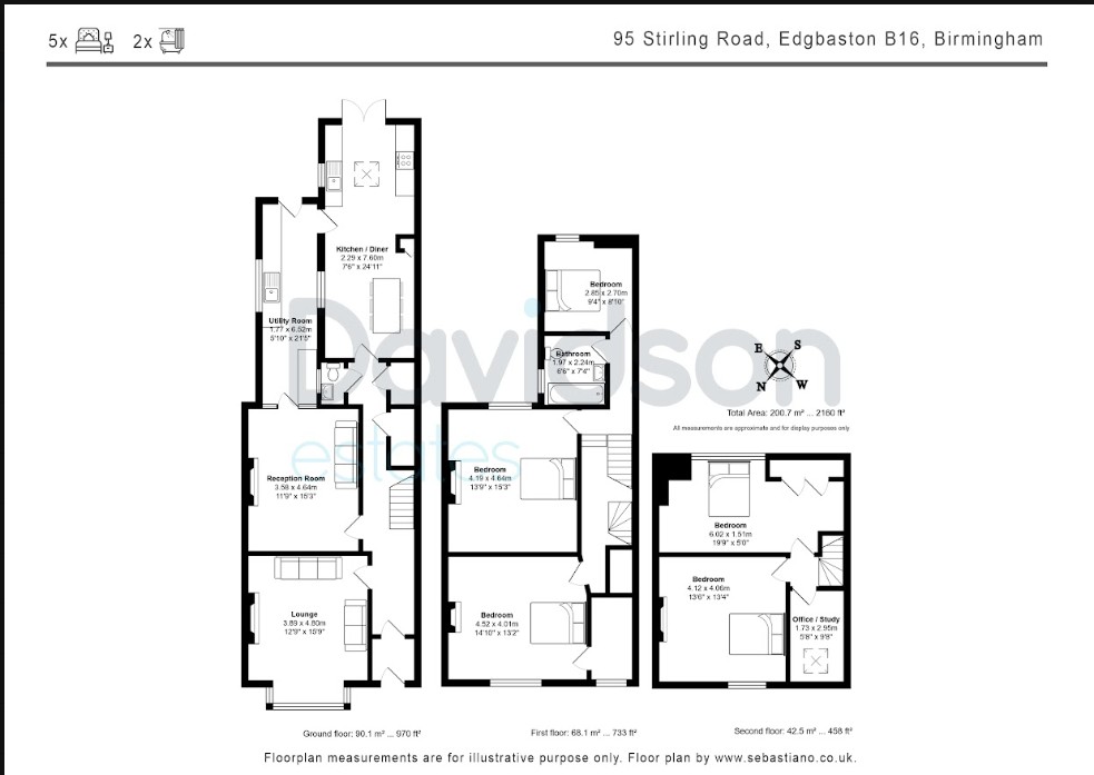95, Stirling Road, Birmingham floorplan
