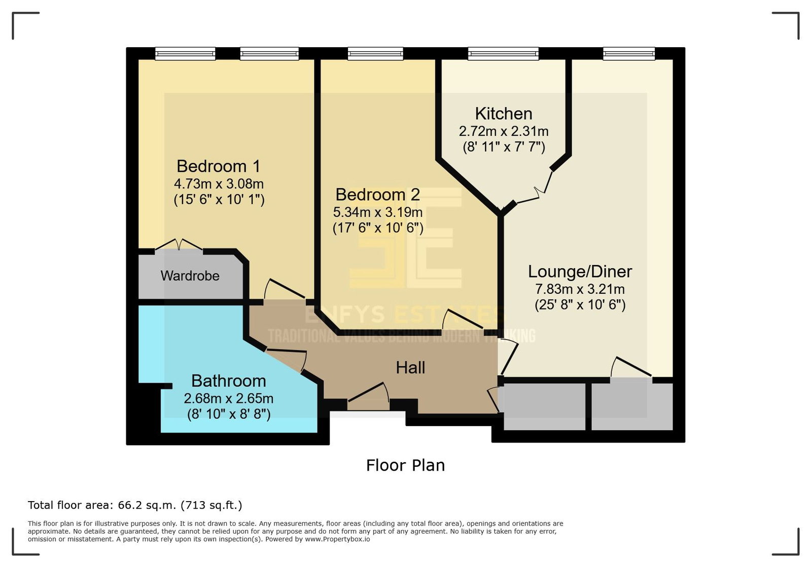 Cwrt Sant Tudno,Apt 33, Clarence Road, Llandudno floorplan