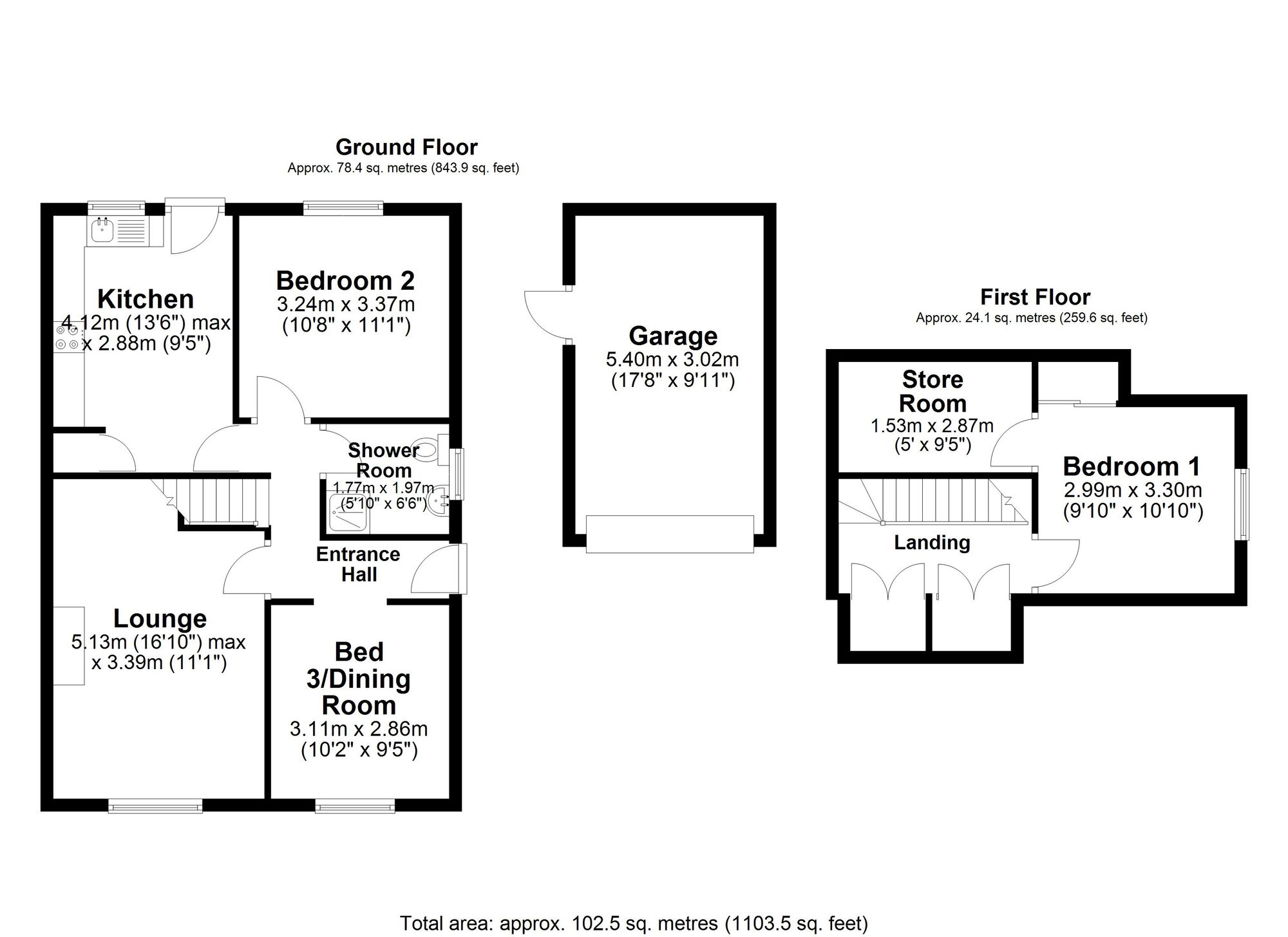 103 Gainsborough Road, Warrington floorplan