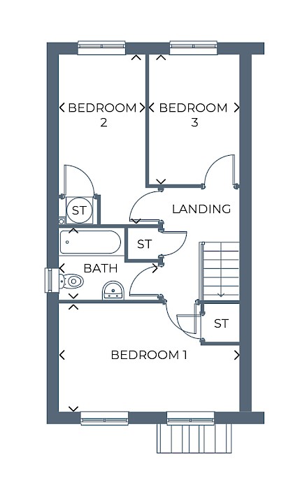 KirkbyInAshfieldHollinwellHeathRosemount, Hollinwell Heath, Kirkby in Ashfield floorplan