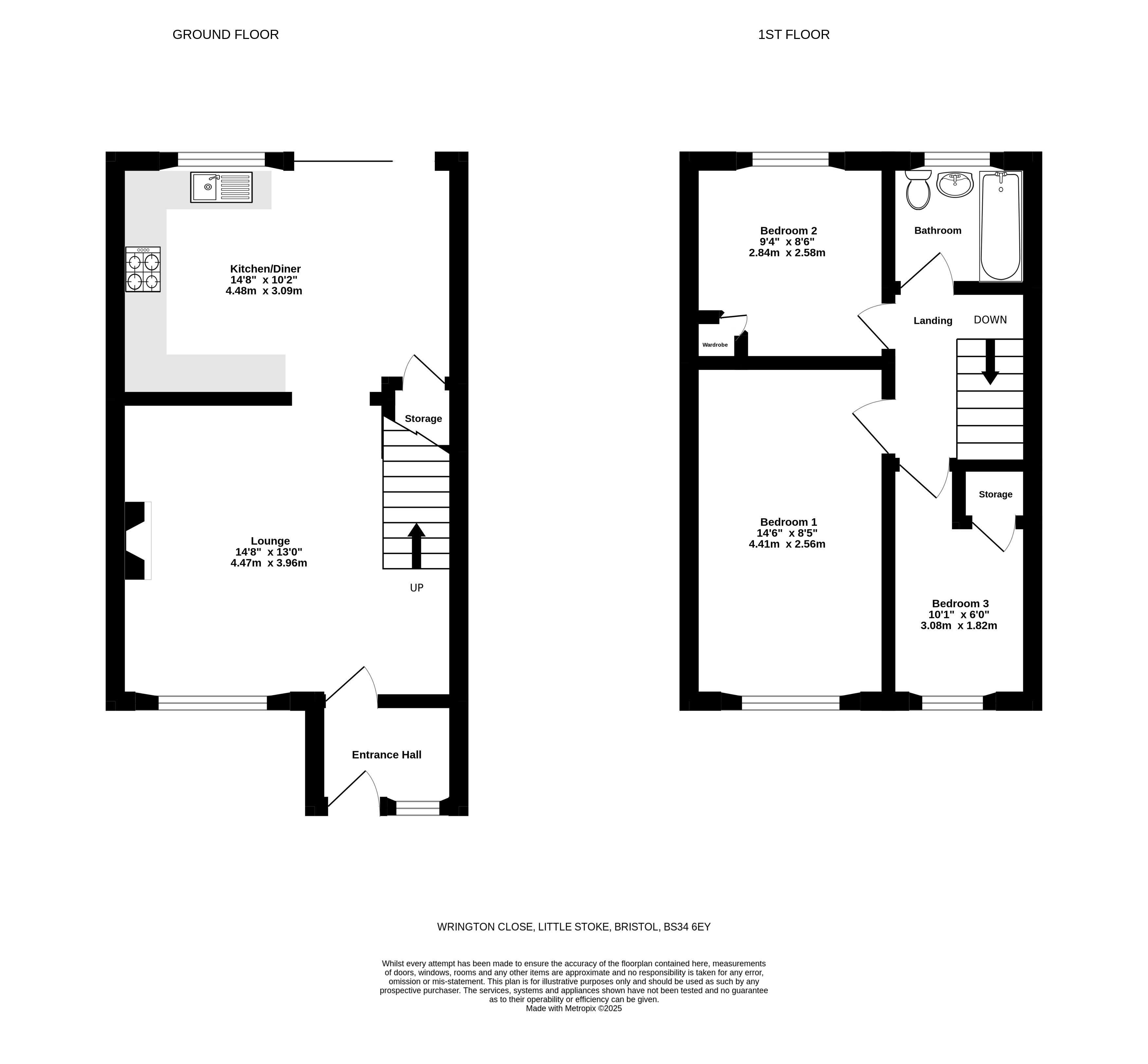 72, Wrington Close, Bristol floorplan