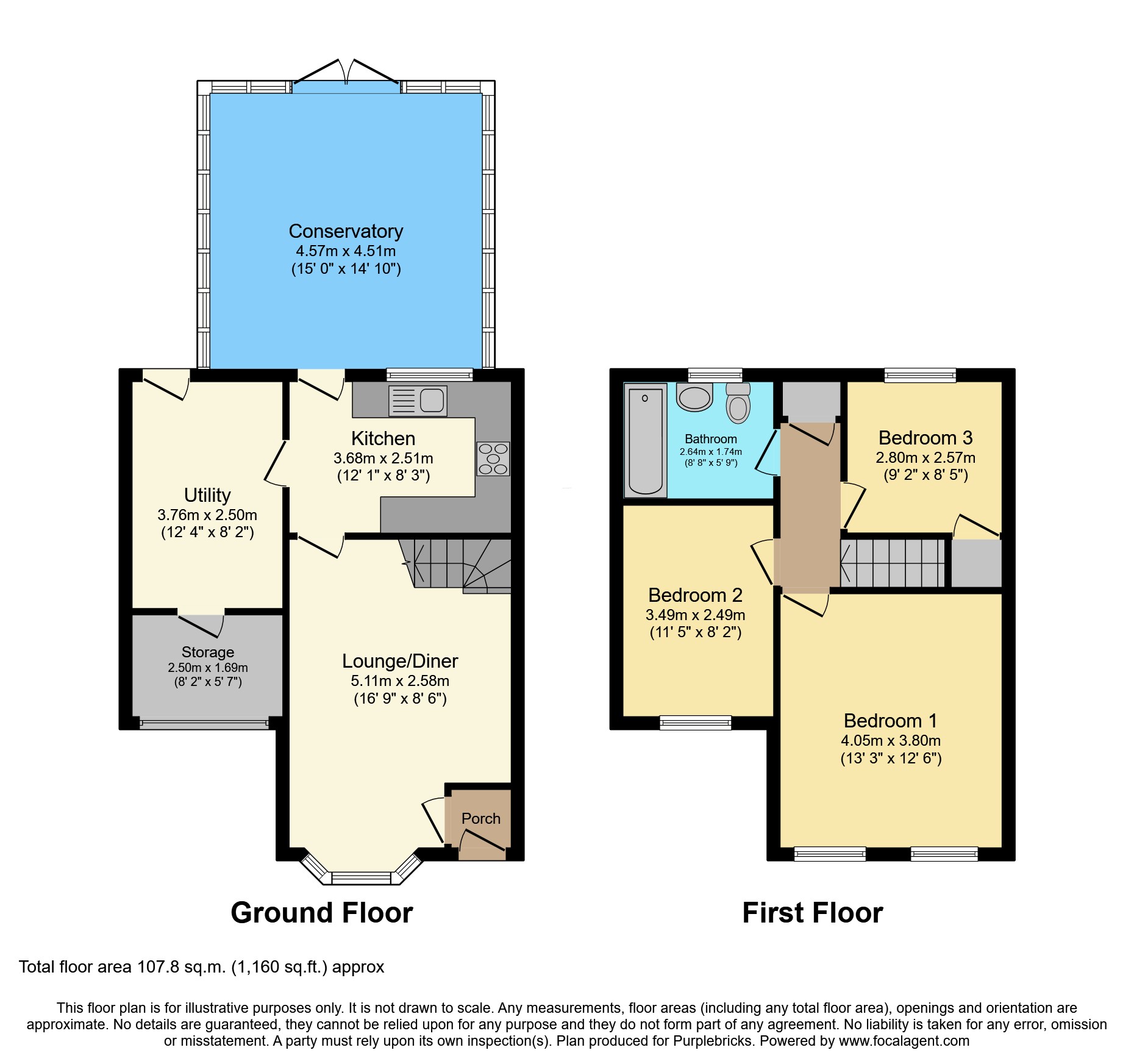 7, Primrose Close, Burgess Hill floorplan