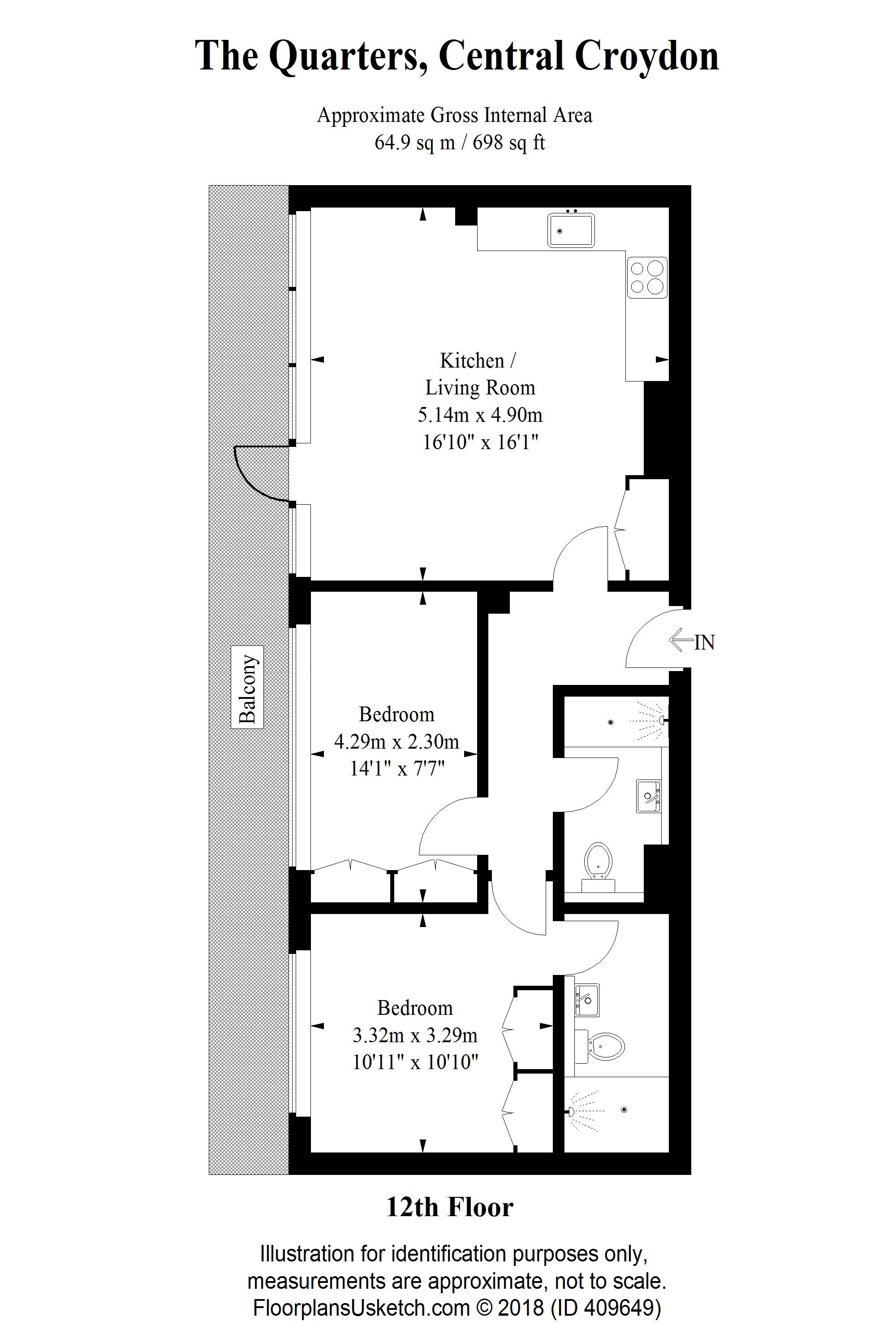 2 Bedrooms Flat to rent in Wellesley Road, Croydon CR0